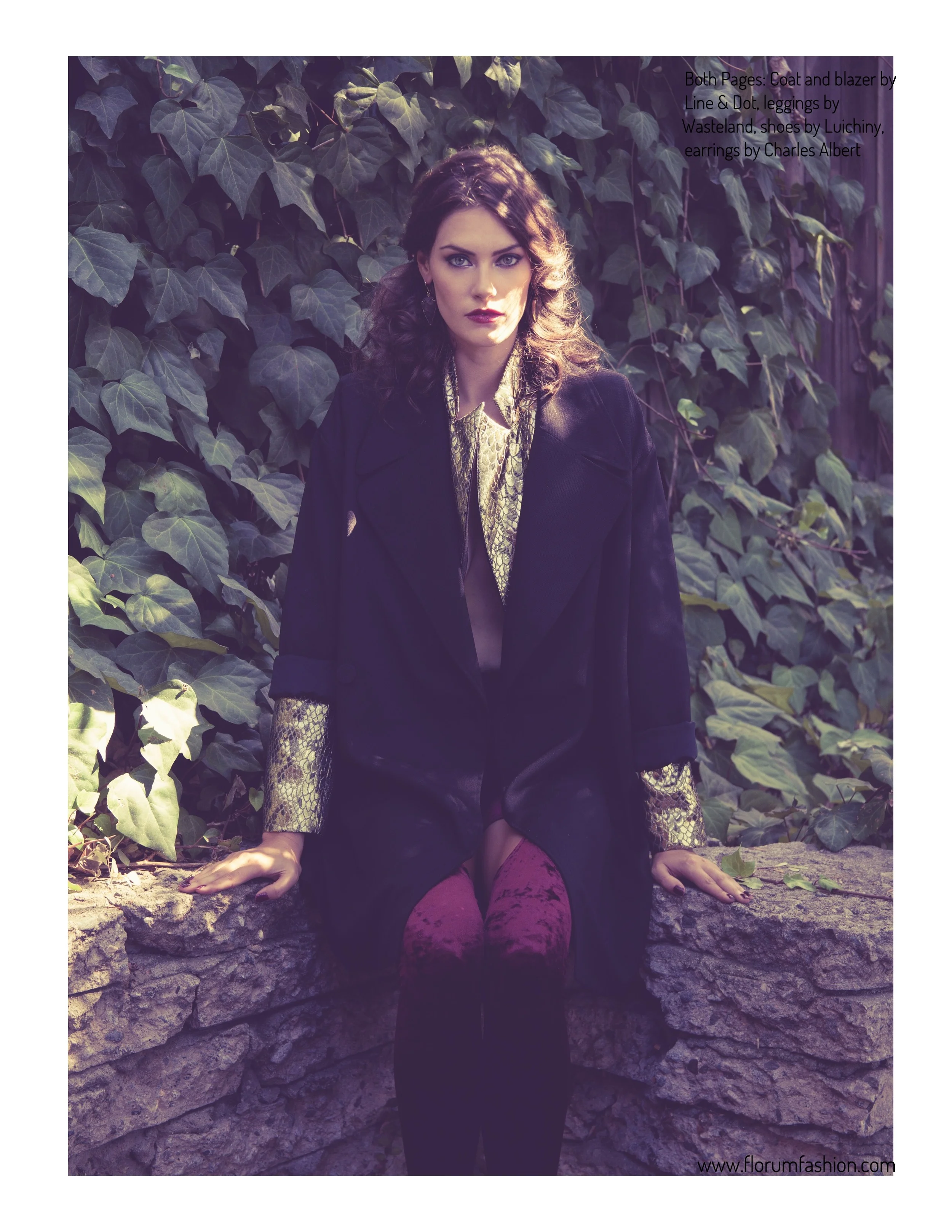 La Femme photographed by Liza Boone Kate Herman of Ford Models Green Fashion