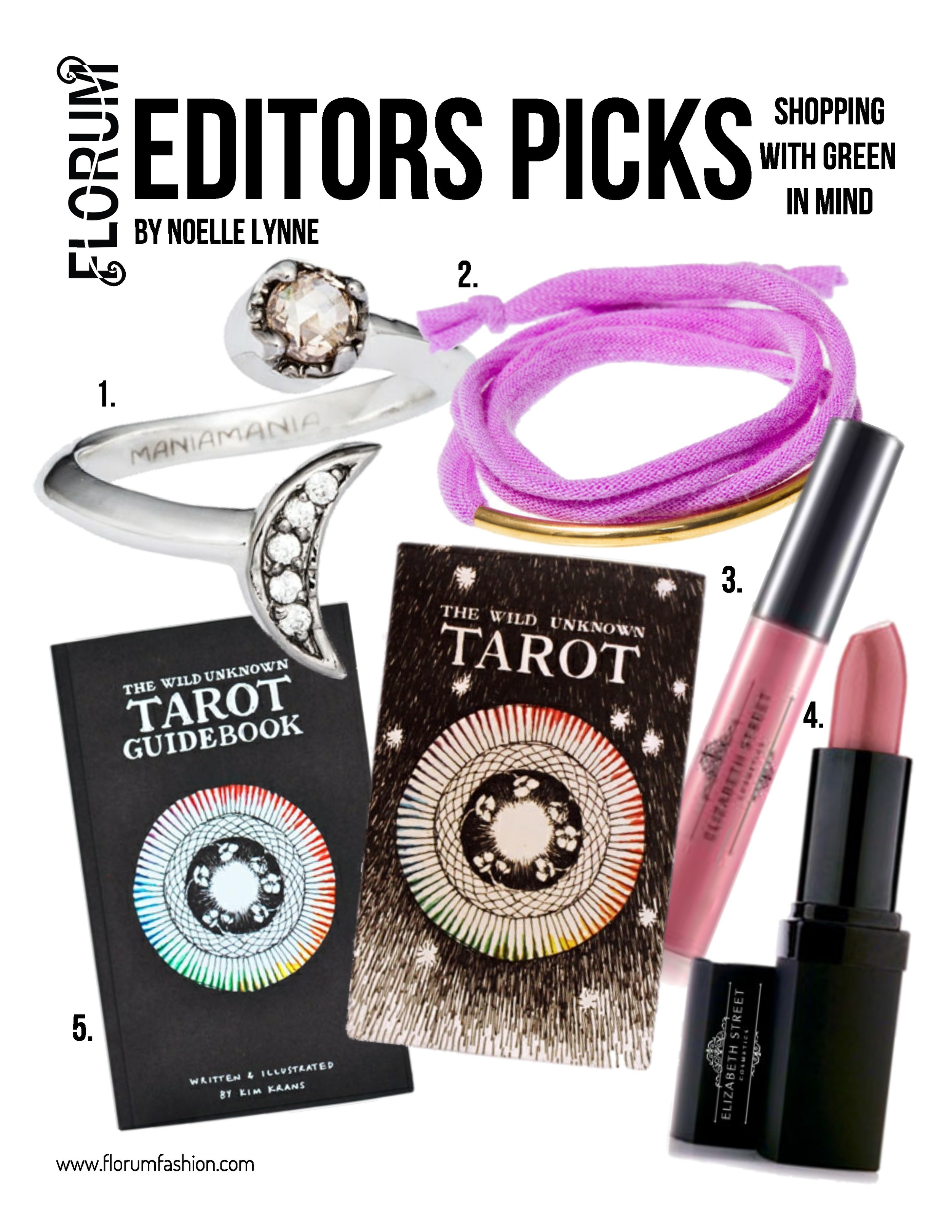 noelle Lynne green beauty tarot cards ethical jewelry