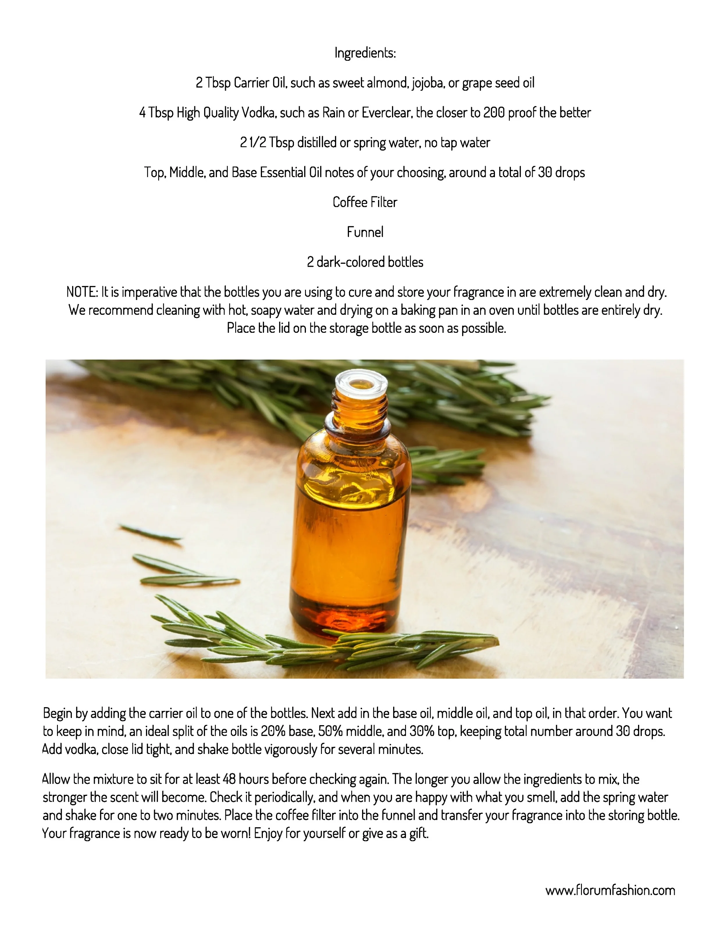 Do It Yourself Organic Perfume Florum Fashion Magazine