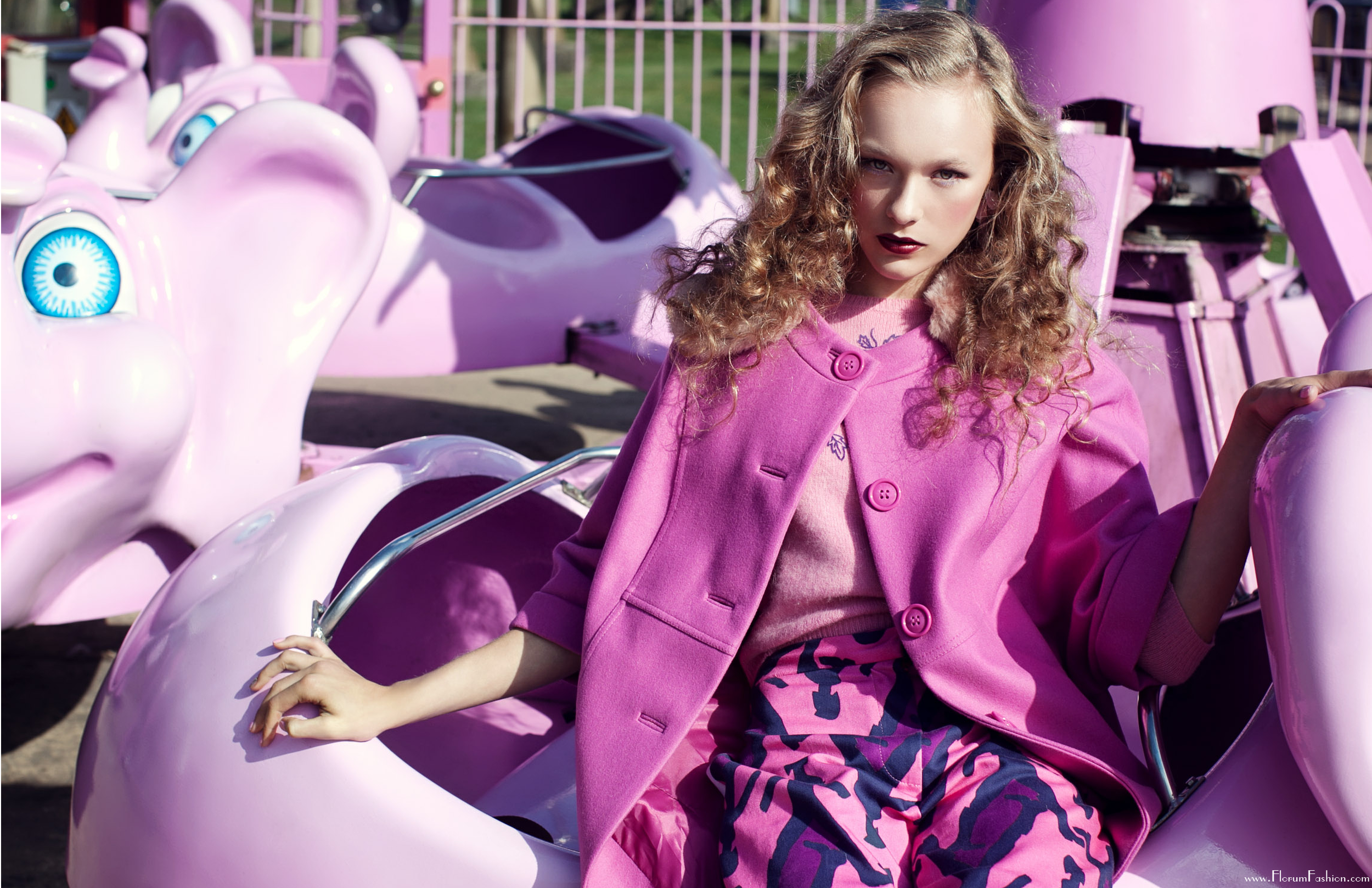 Pink by Xanthe Hutchison - Florum Fashion Magazine - styled by Zoe Hancok - We are Cow - Editorial Archive January 2014 - Slow Fashion