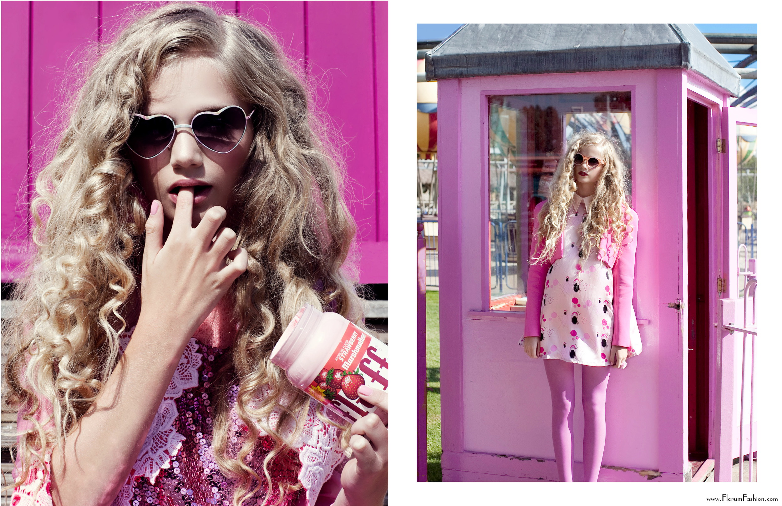 Pink by Xanthe Hutchison - Florum Fashion Magazine - styled by Zoe Hancok - We are Cow - Editorial Archive January 2014 - Slow Fashion