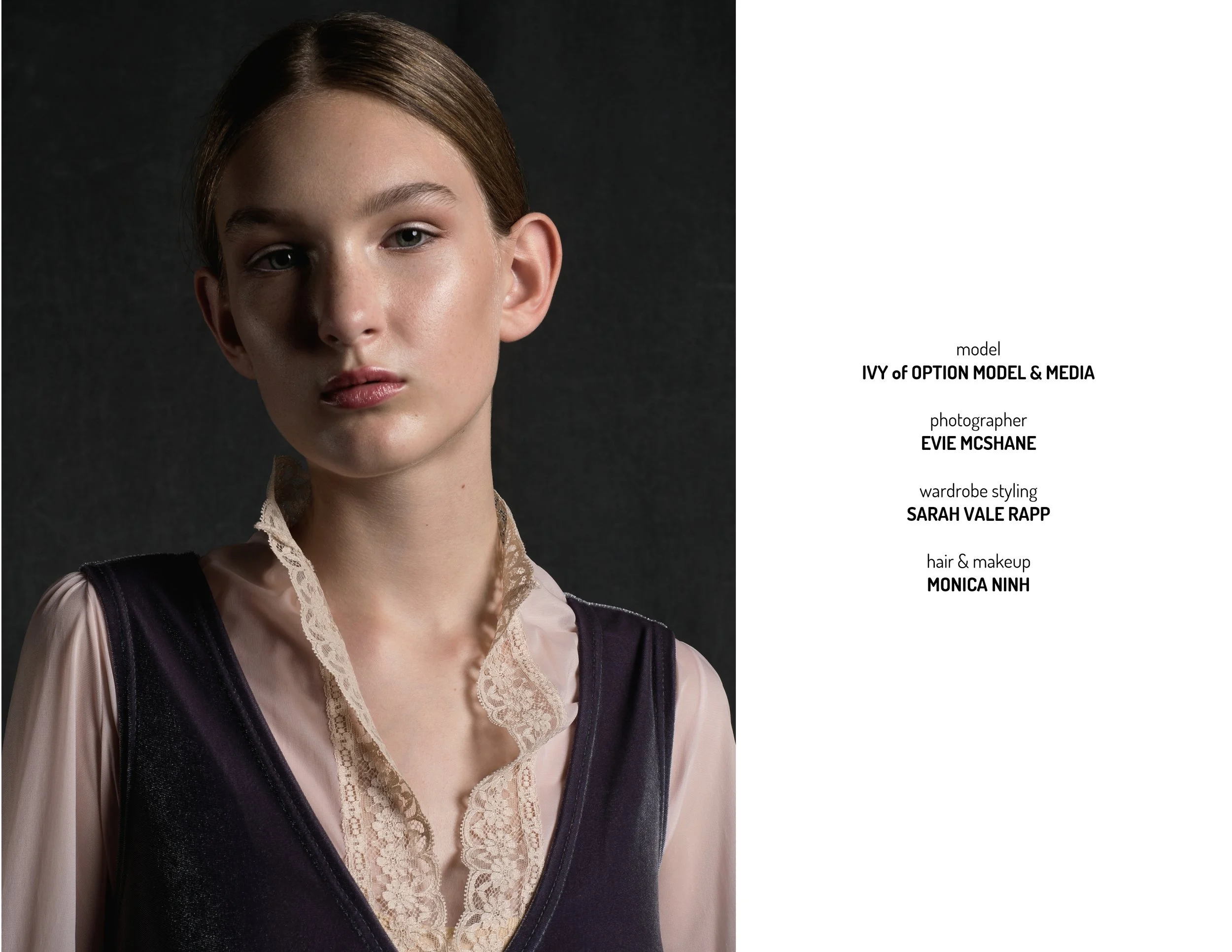 Evie McShane - Ivy Option Model and Media - Monica Ninh - Sarah Vale Rapp Avant Garden Vintage - Redfox - Portland Oregon - Studio editorial - Webitorial -Florum Fashion Magazine