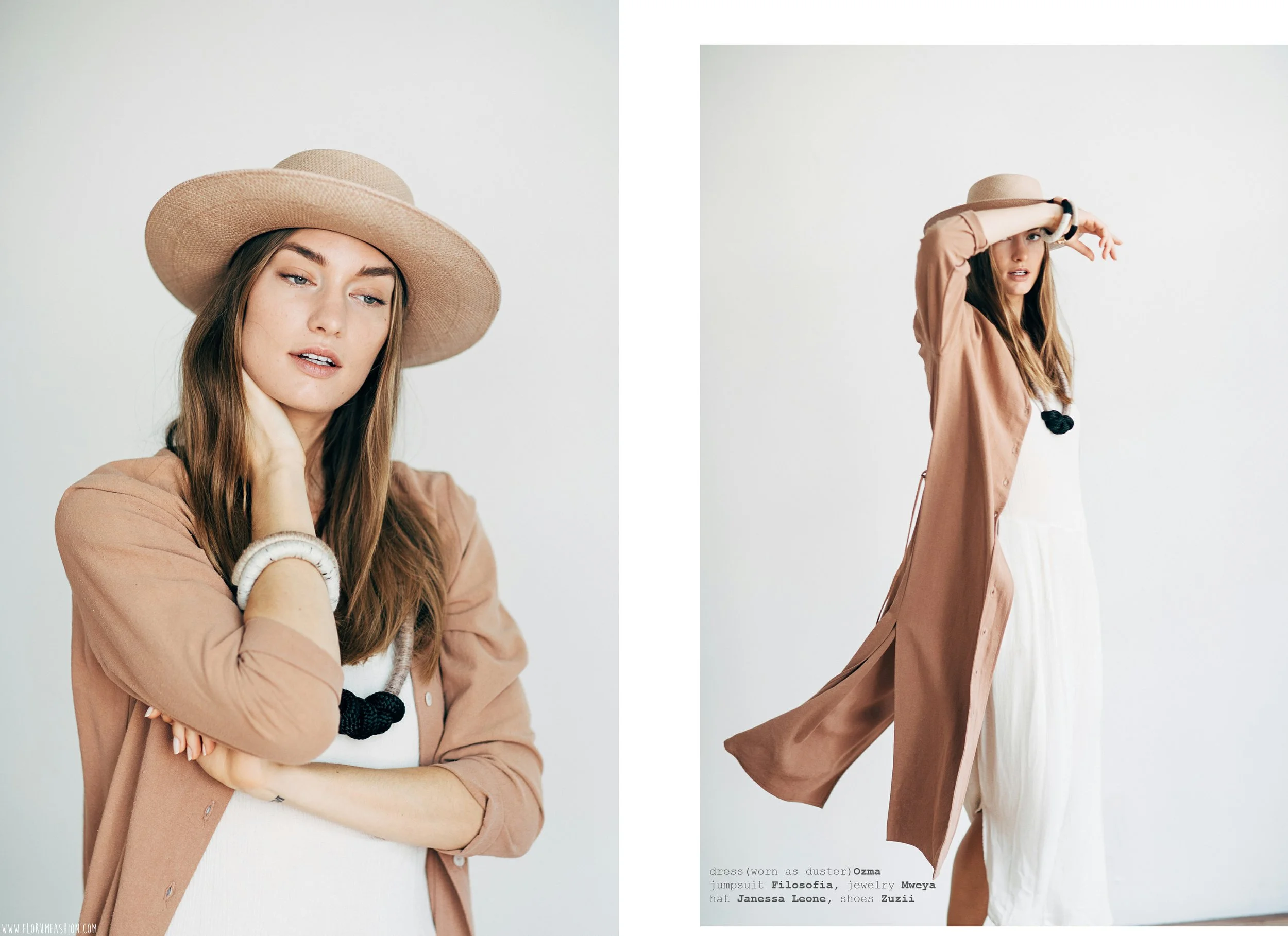 dress (worn as duster) OZMA&nbsp;jumpsuit FILOSOFIA oxford ZUZII jewelry MWEYA hat JANESSA LEONE&nbsp; &nbsp; &nbsp; &nbsp; &nbsp; &nbsp; &nbsp;&nbsp;