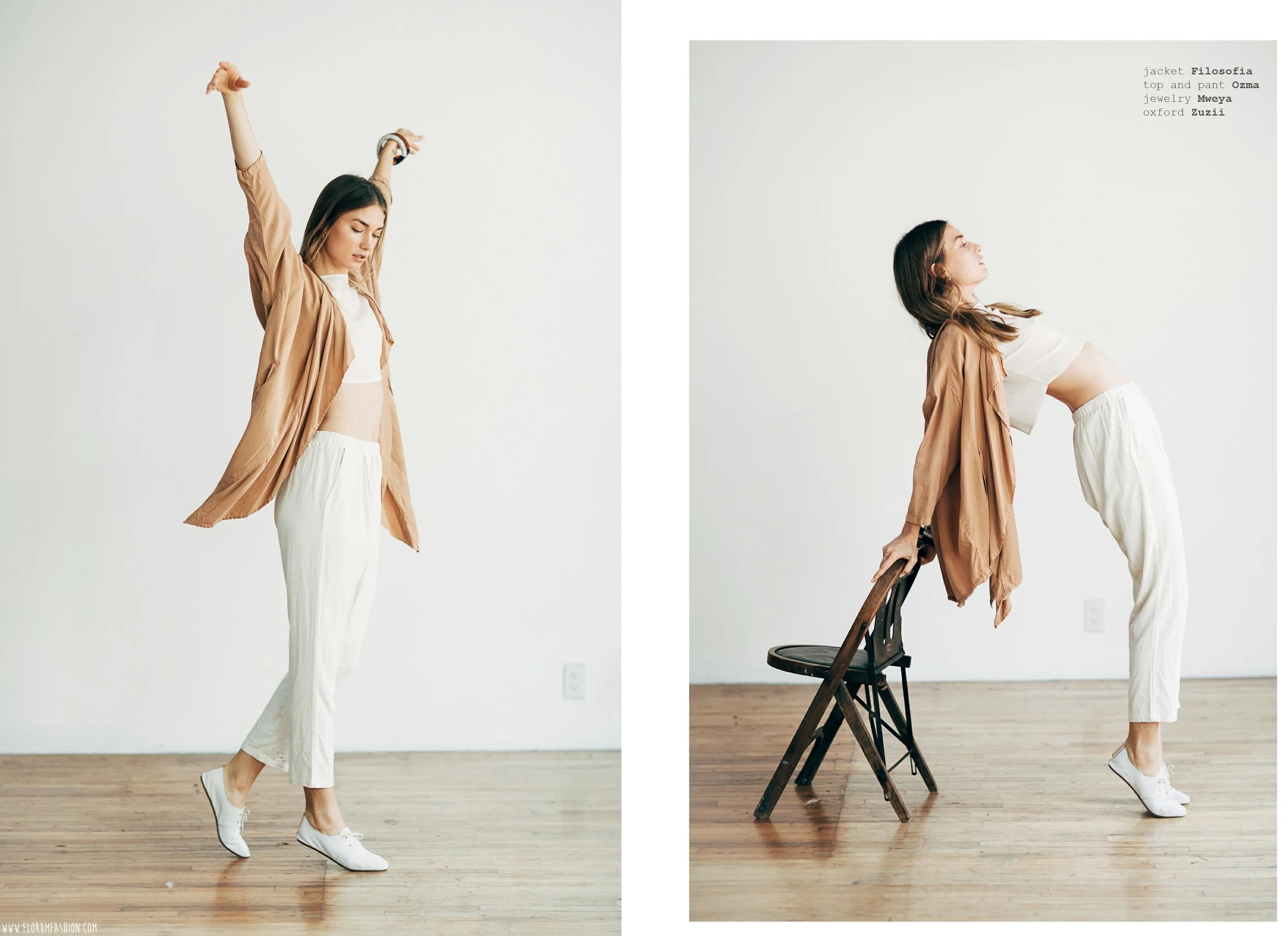 &nbsp;jacket FILOSOPHIA pants &amp; tee OZMA bracelets MWEYA oxfords ZUZII