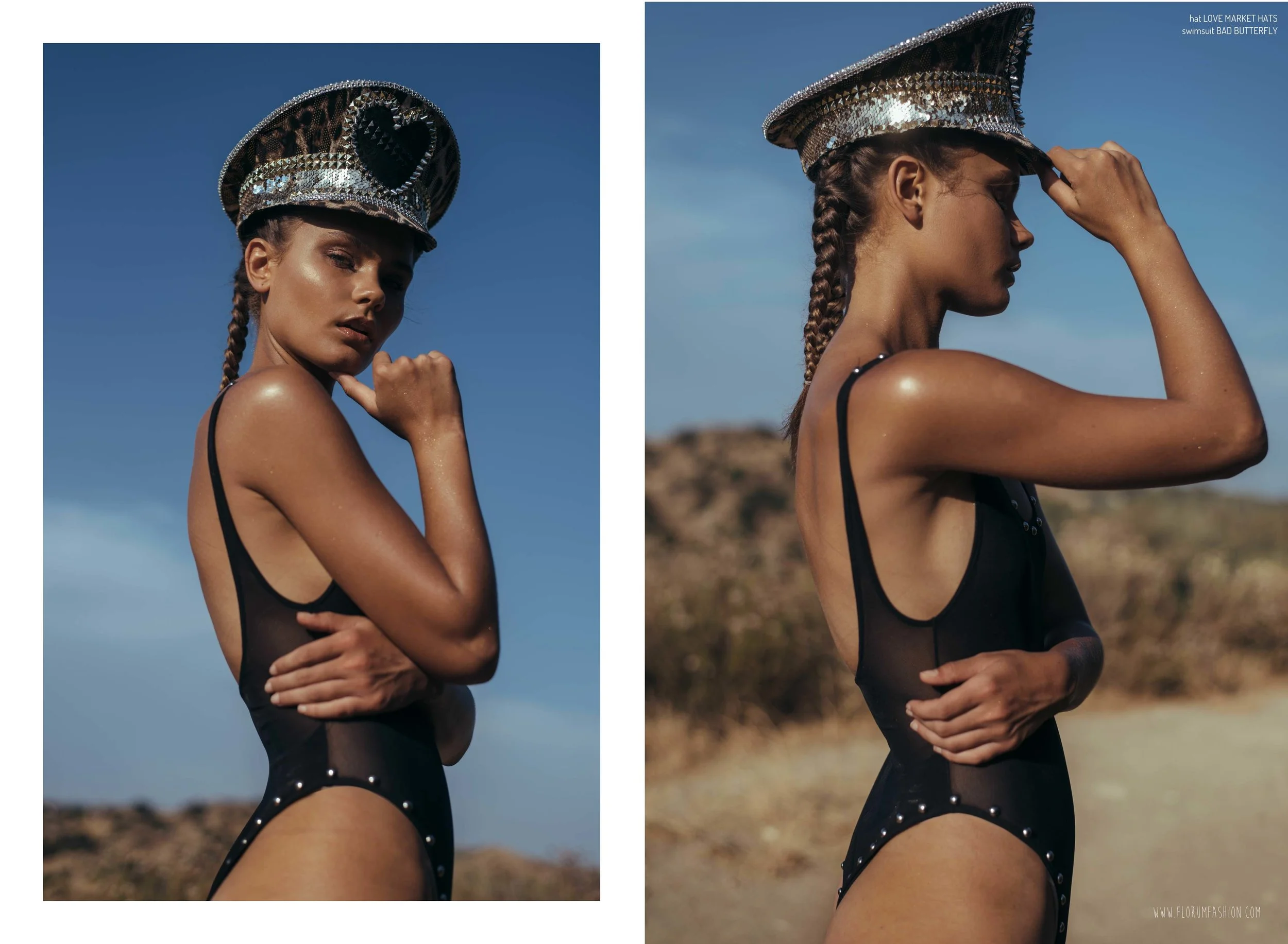 bodysuit BAD BUTTERFLY I festival captain hat LOVE MARKET HATS I shop HERE