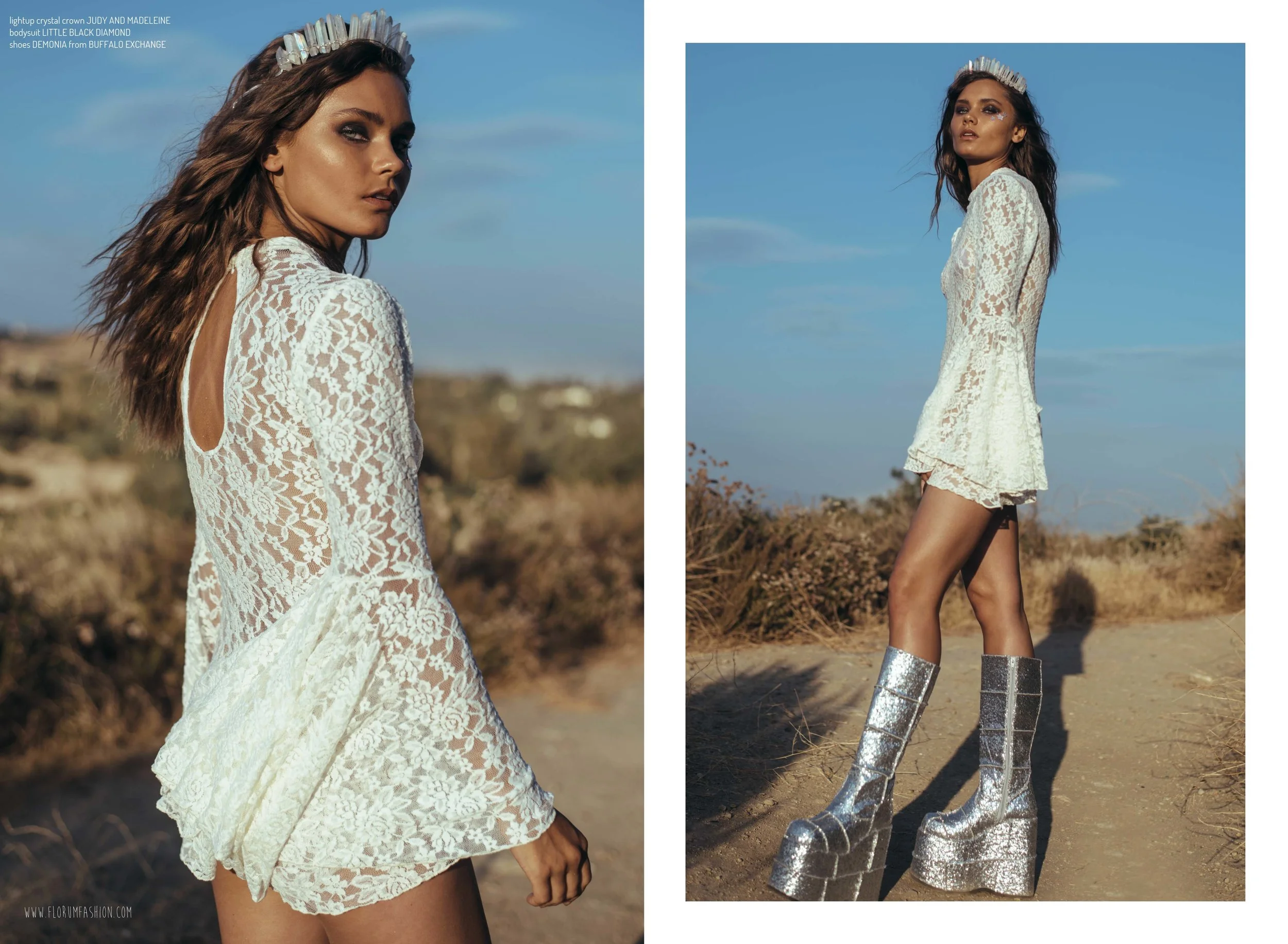 lightup crystal crown JUDY AND MADELEINE I shop HERE i lace bodysuit LITTLE BLACK DIAMOND i shop HERE I shoes DEMONIA from BUFFALO EXCHANGE