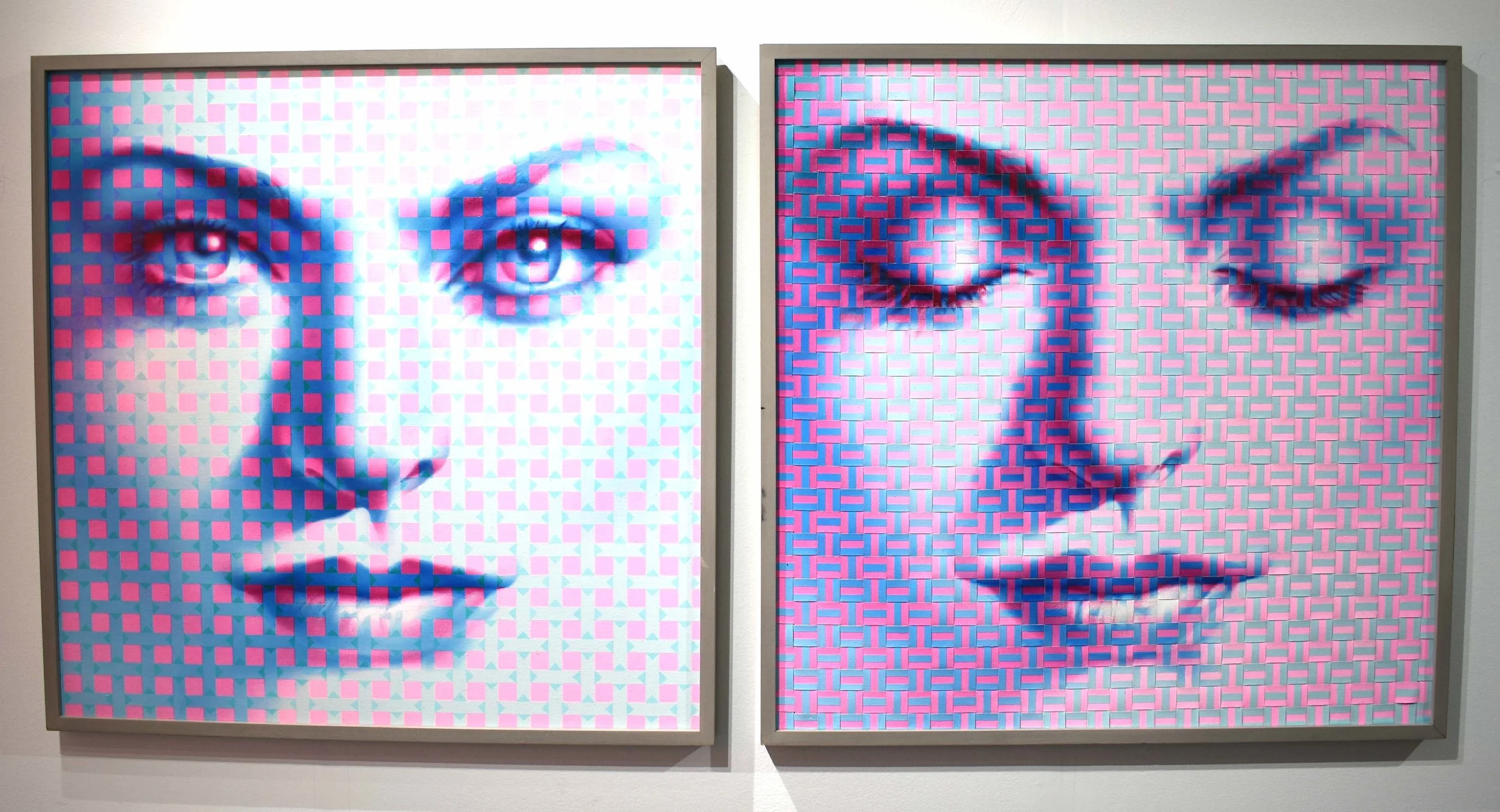 GILLES GRIMON 40in x 40in each $8,000 at Scope International Contemporary Art Show 2017 presented by VOGELSANG ART GALLERY