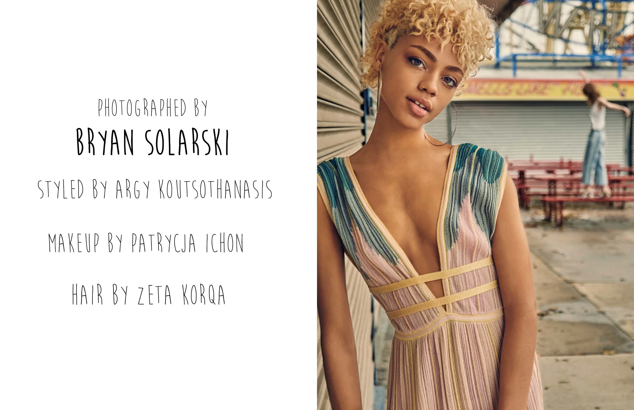 styled by ARGY KOUTSOTHANASIS&nbsp;makeup by PATRYCJA ICHON hair by ZETA KORQA