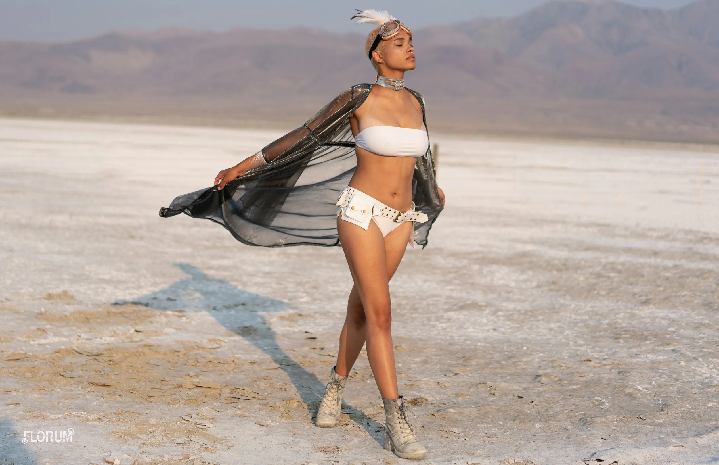 handcrafted in lithuania silver leather choker VIRAGO SHOP $45 shop heremade in san francisco silver metallic sheer robe FIVE AND DIAMOND $145 shop heredesigned in brooklyn, made in bali white leather utility belt ORNATE REVERIE $115 shop hereethica…