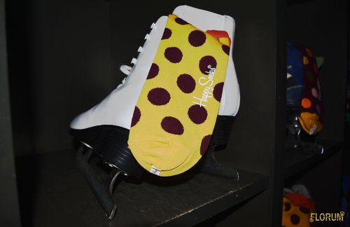 Such a fun  party favor was the Happy Socks  that were offered for both the ice skates and bowling shoes.