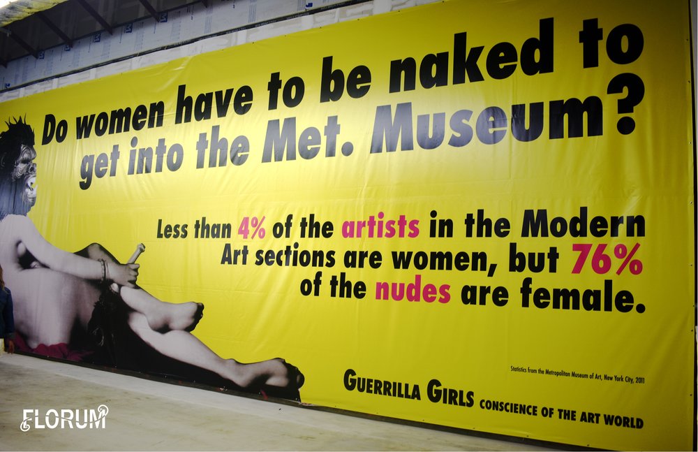 Less than 4% of the artists in the Modern Art sections are women, but 76% of the nudes are female.