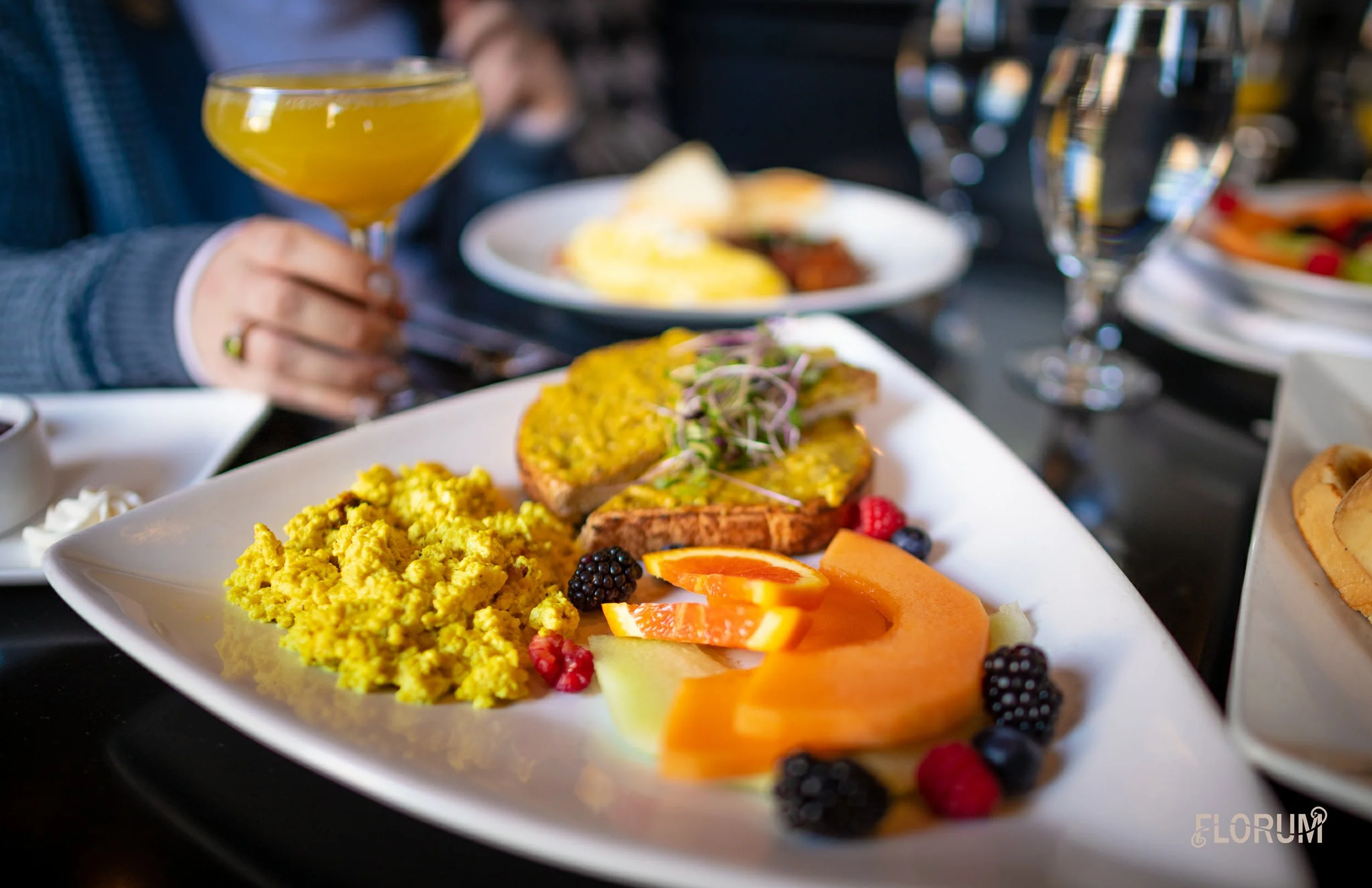 Brunch is seriously one of my favorite things when it comes to the weekend, and I must say that the restaurant in Hotel Monaco did not disappoint (especially since they offered a vegan option as well as a whole gluten free option)..My smashed avocad…