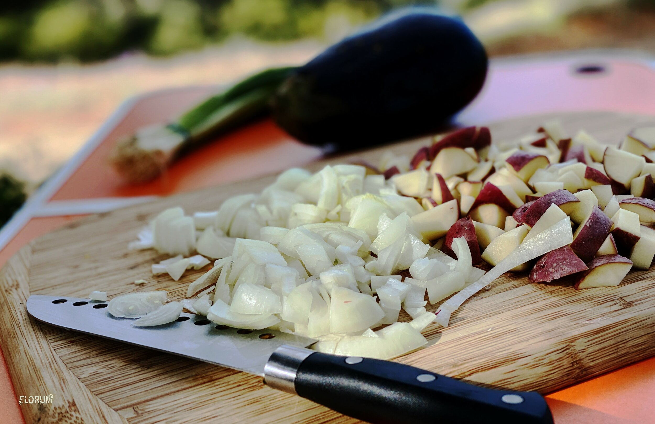 I love flavor, so I included a full onion plus 5 mini potatoes.