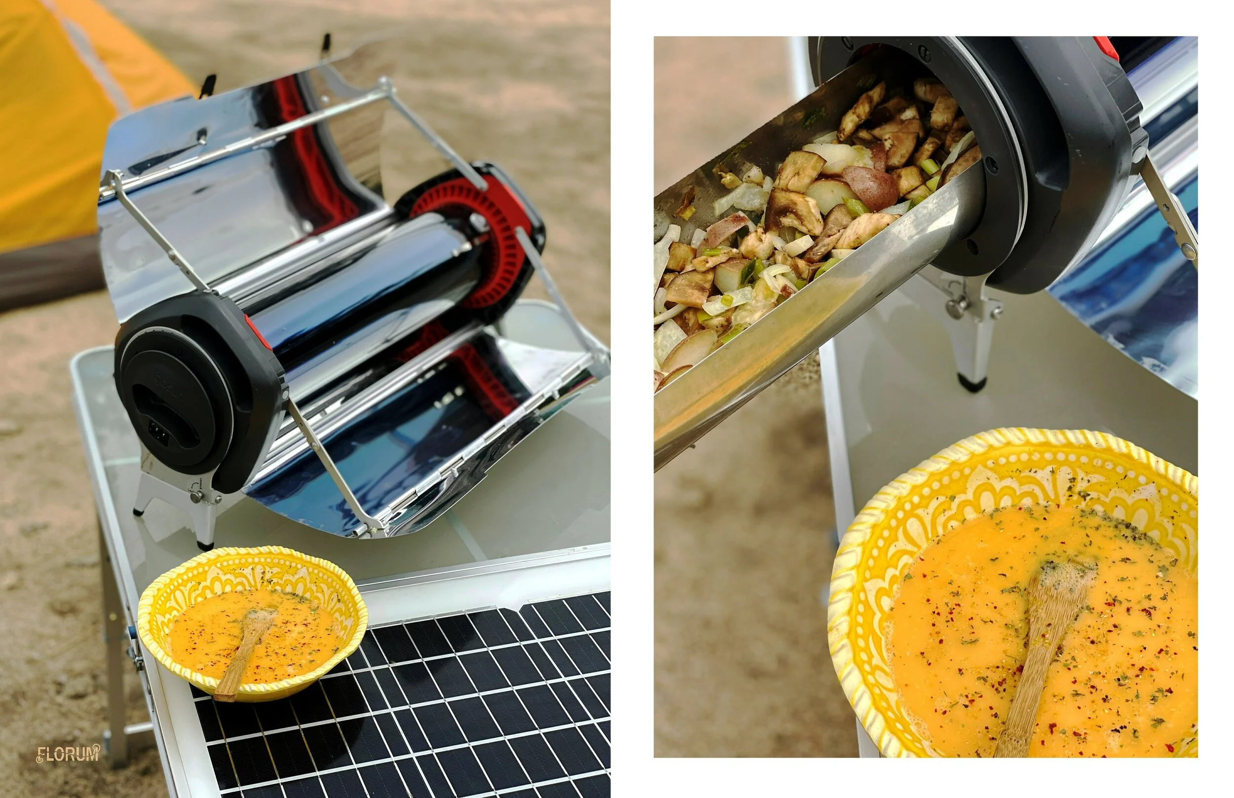 After another 20-40 mins of cooking time, I add in the scrambled eggs.