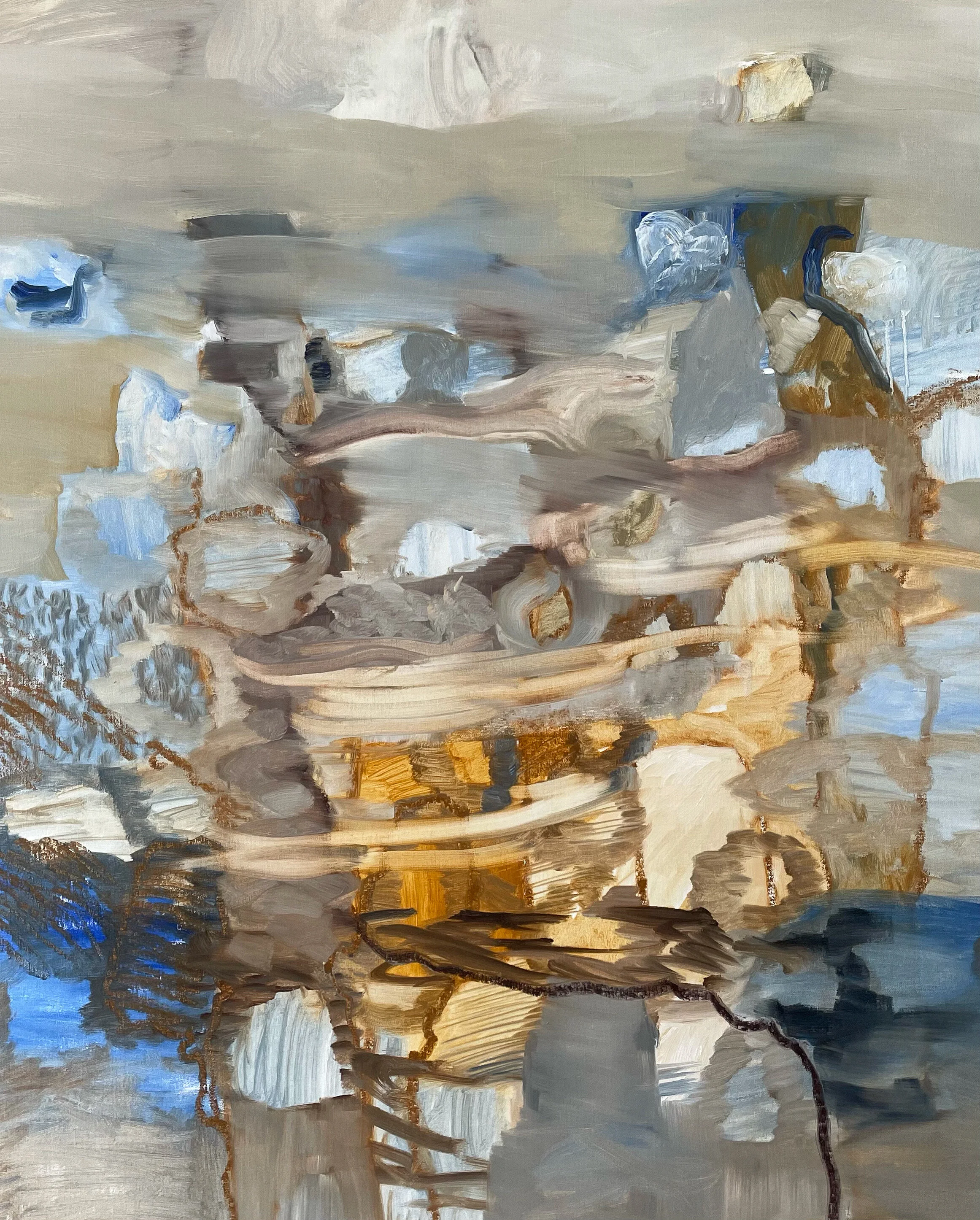 A morning swim with my neighbor