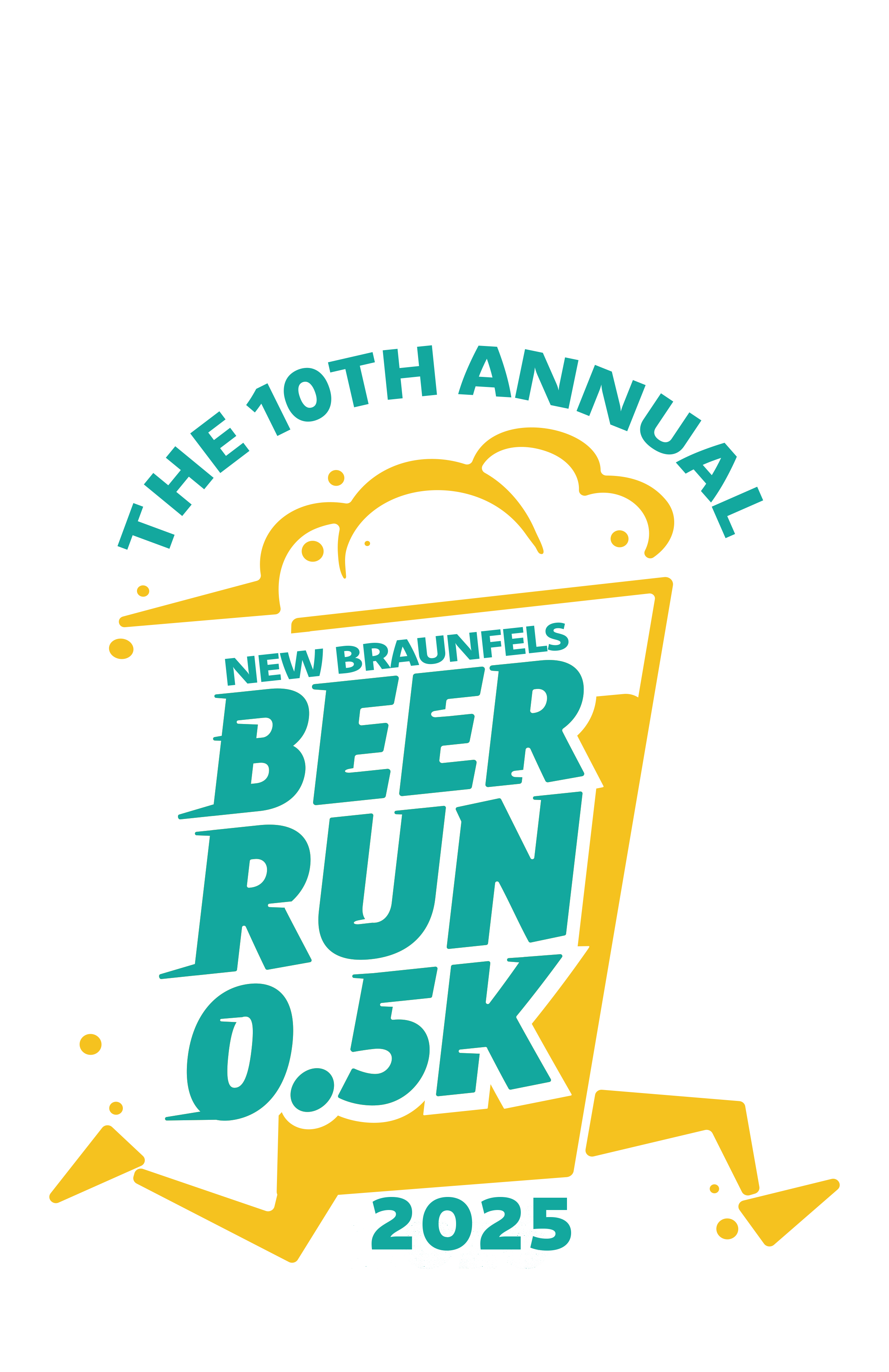 Beer Runners Logo BRS Beer Run Pint T Shirt – Brewery Running