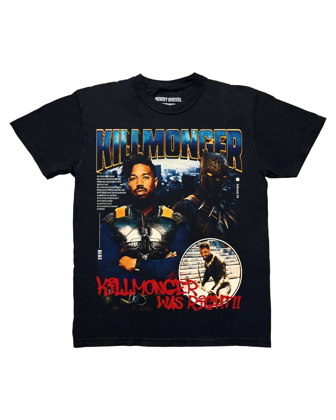 King Killmonger Rap Tee - Front