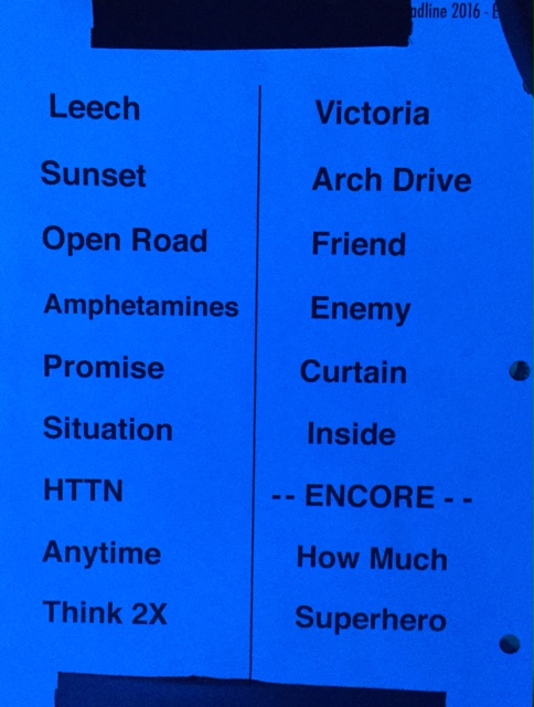 Set List