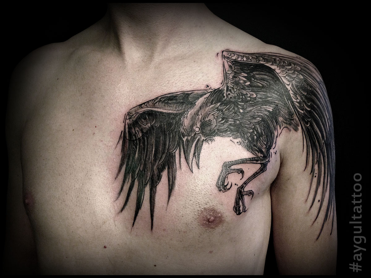 Chest Raven tatuagen For Men For Men tatuagens foto compartilhado por  Hirsch41  Português de partilha de imagens imagens