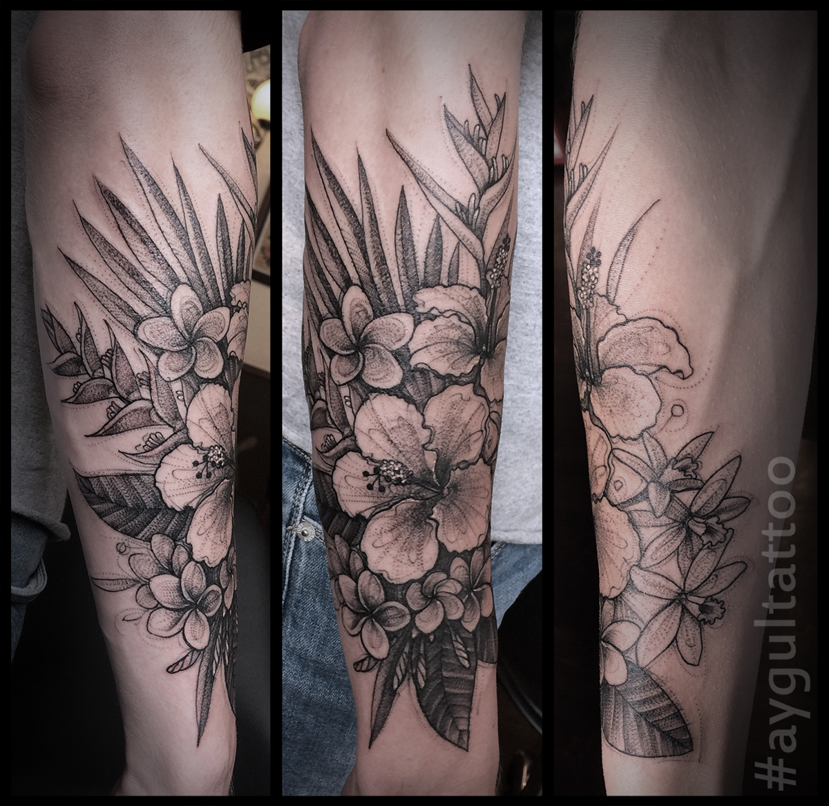 Floral tattoos  MalanTattoo  Highest Quality Tattoos Handmade  Sculptures Paintings and Drawings Germany Neuwied