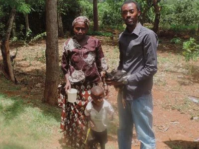 McMaster MSc Global Health program graduate Matt Dickson in Kenya