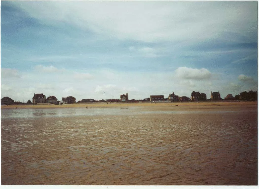 Exact spot on Sword Beach where three of the F Troop guns landed