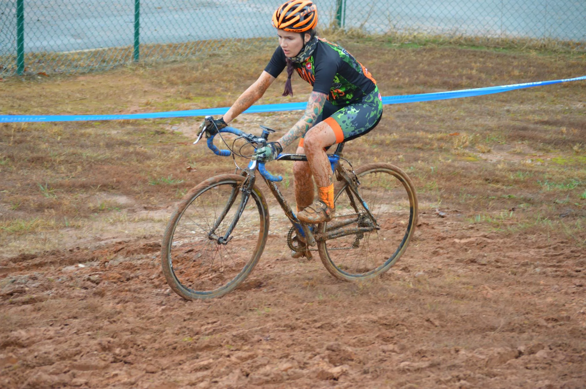 Rhys May in her former team kit during the Georgia CX Series on December 17, 2014. Photo by Ali Whittier.