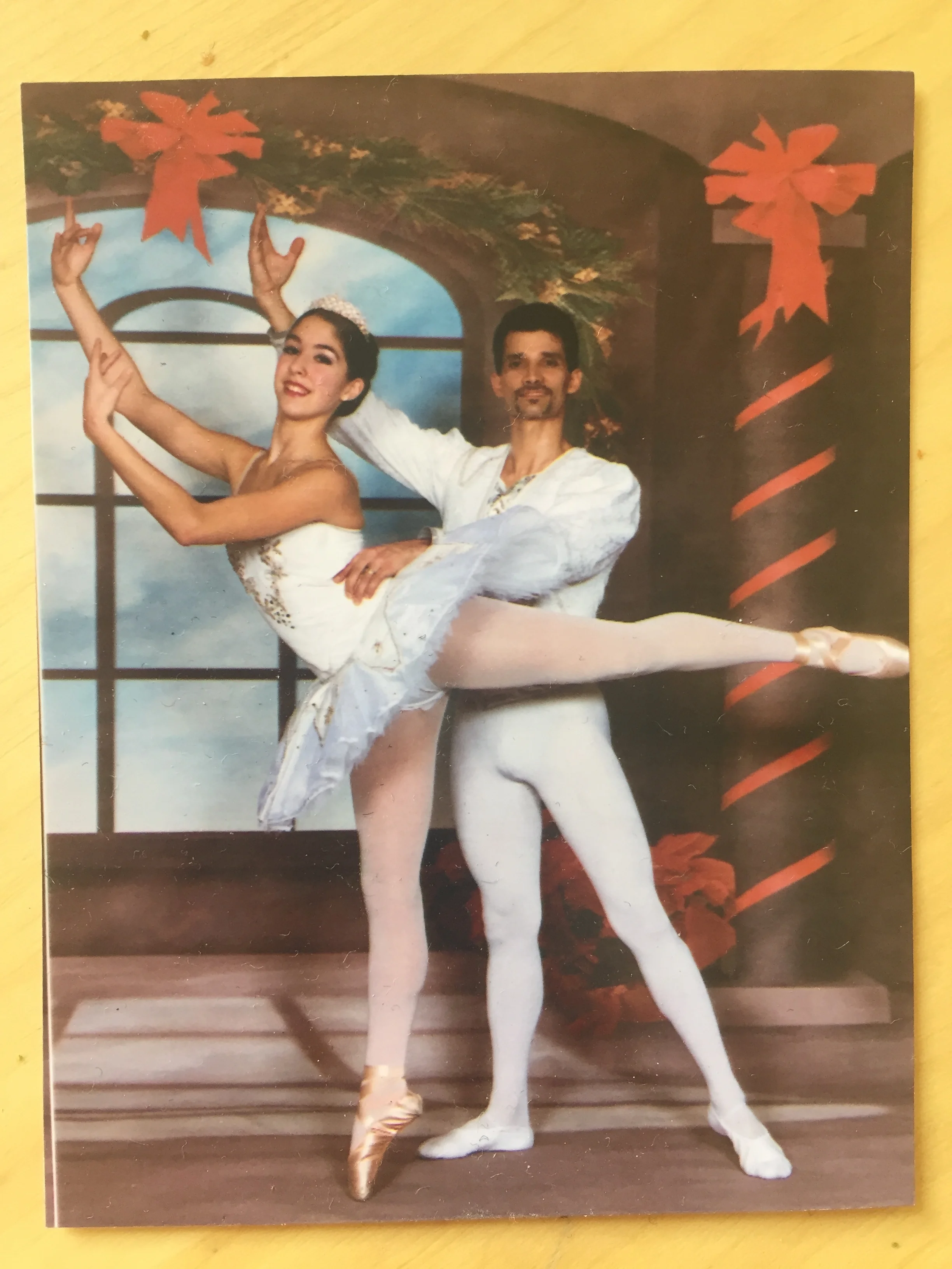 A 14-year-old Natalie Tapias pictured as the Snow Queen in The Nutcracker at the Vancouver Dance Theater in December 2002. 