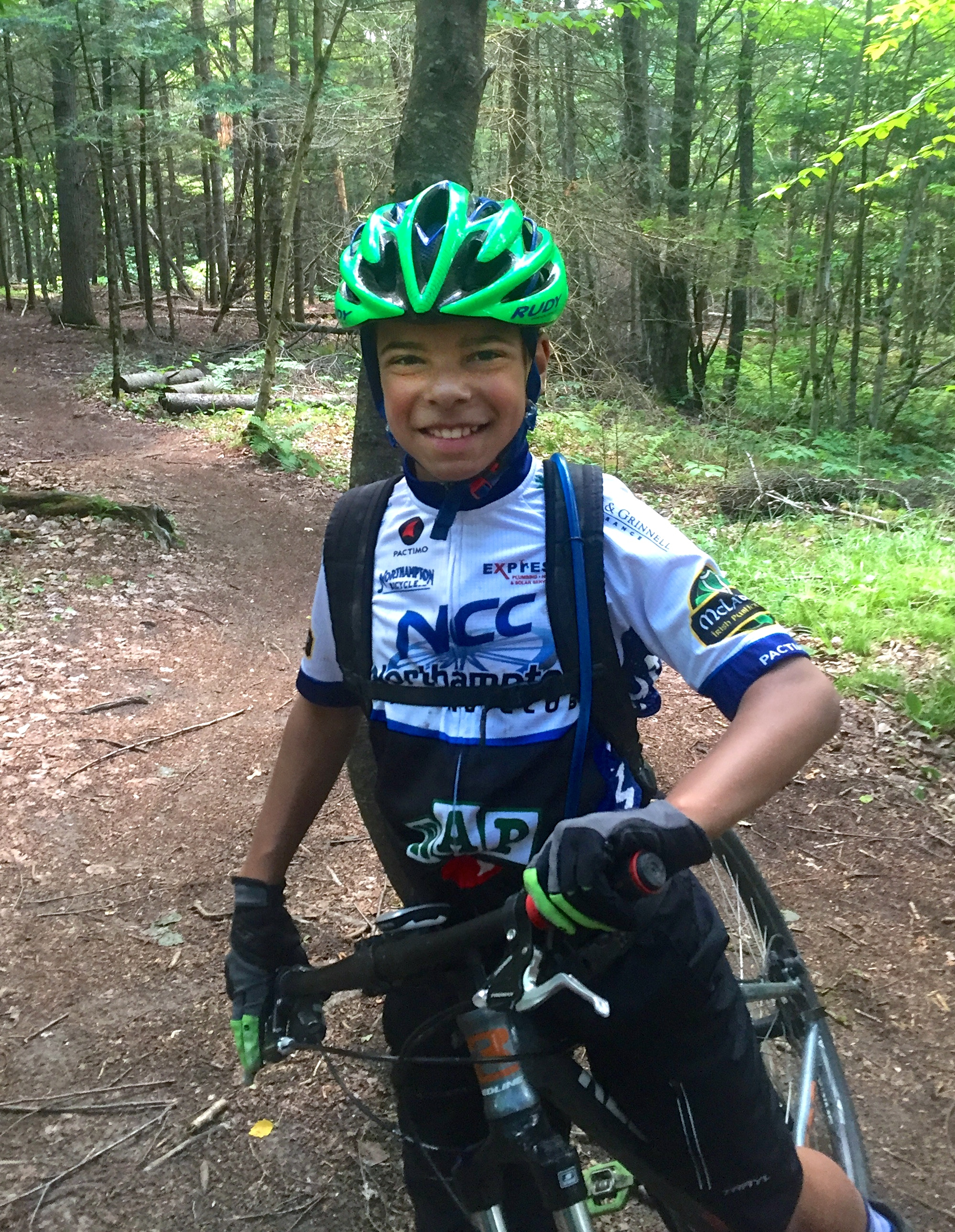 Jaden Wise on a leisurely mountain bike ride. Photo by Greg Wise.