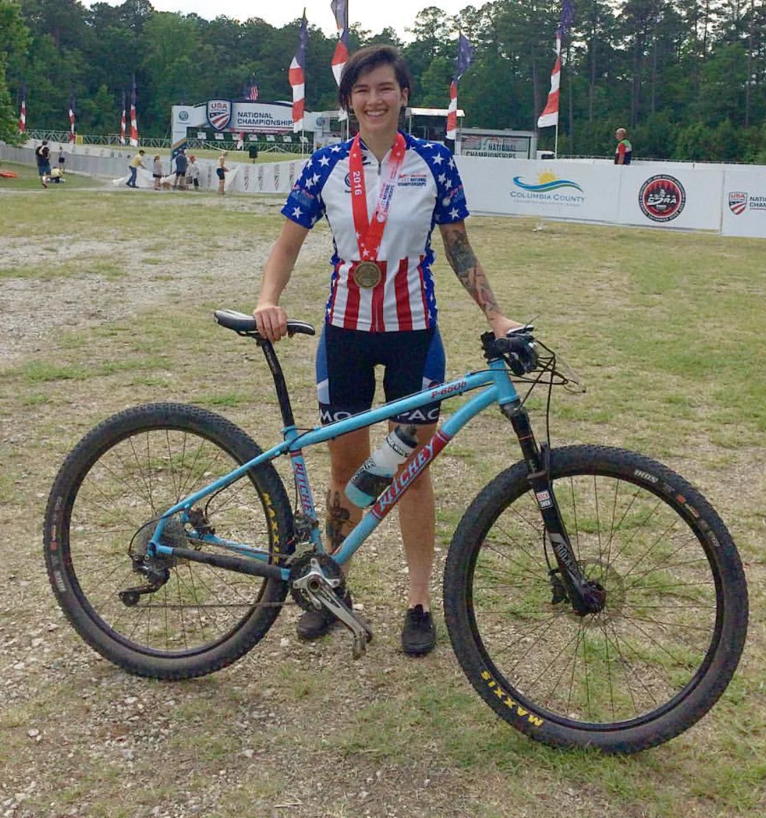 A month after joining JAM Fund, Rhys May won the 19-29 Marathon Mountain Bike National Championships-- a 60-mile race in the 100-degree scorching Georgia heat.