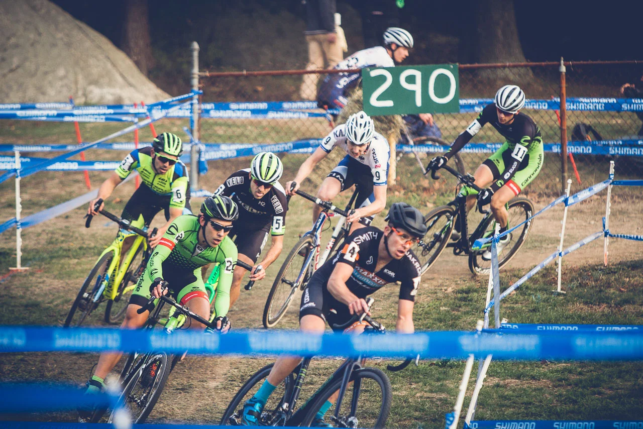 Jack Kisseberth shows his strength on Saturday, riding with the front group for some laps and then finishing 7th. Photo by Angelica Dixon.