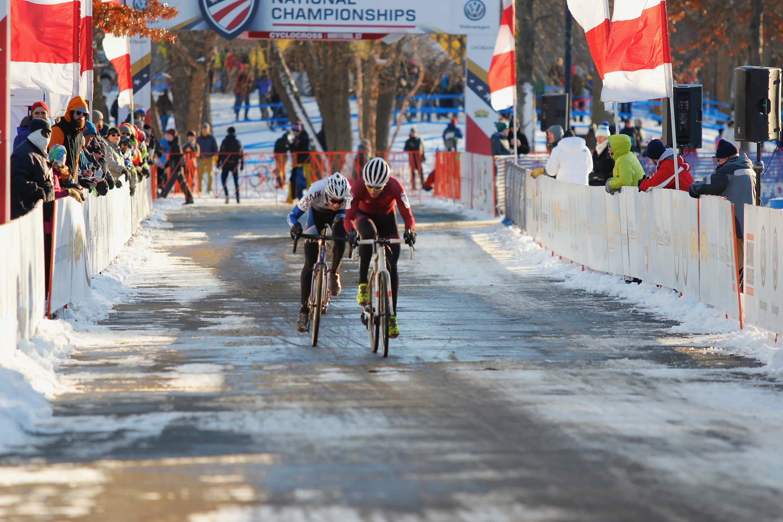 With six laps to go, Jack Kisseberth was on the wheel of last year's U23 national champion Tobin Ortenblad (Santa Cruz Racing). Kisseberth passed Ortenblad and held him off to finish eight seconds ahead in fourth place. Photo by Vicky Sama.