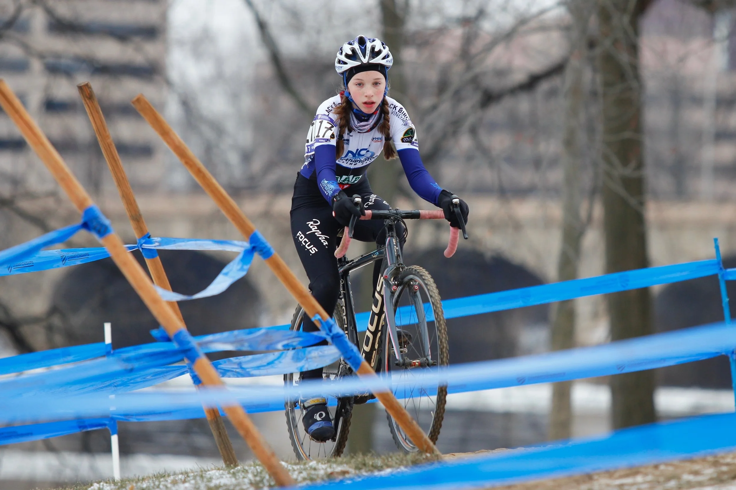 Mira Fowler, 14, made her Cyclocross Nationals debut in the girls 13-14 race. 