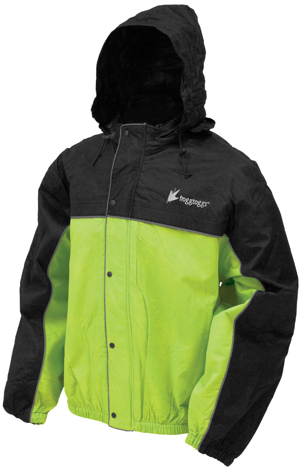 Road Toad Reflective Rain Jacket. The Classic 50 Road Toad action suit is ultra lightweight yet built for the demands of the highway. 100% Waterproof and breathable material.