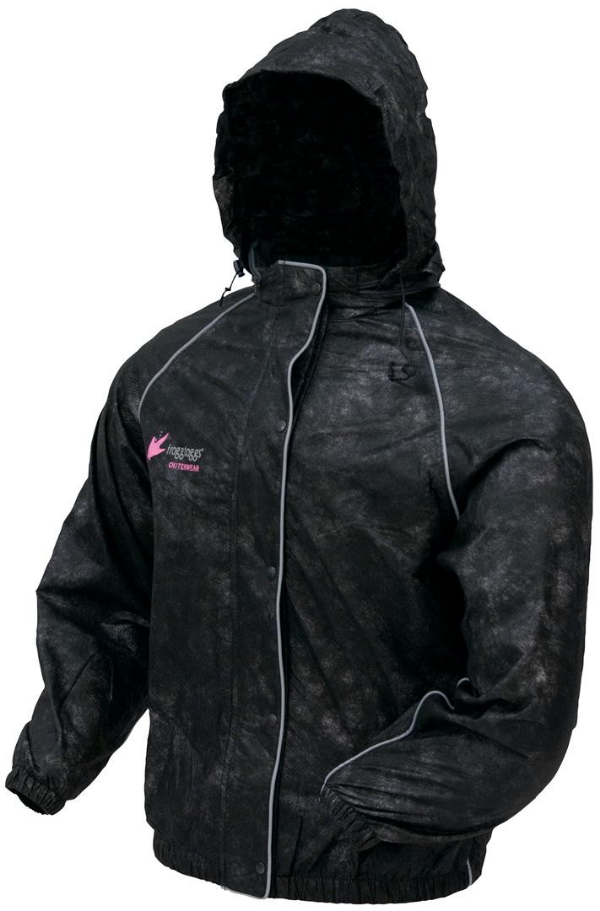The Women’s Sweet “T” bomber style jacket is built for the demands of the highway, using FroggToggs' classic non woven polypropylene technology that’s 100% waterproof and breathable. 