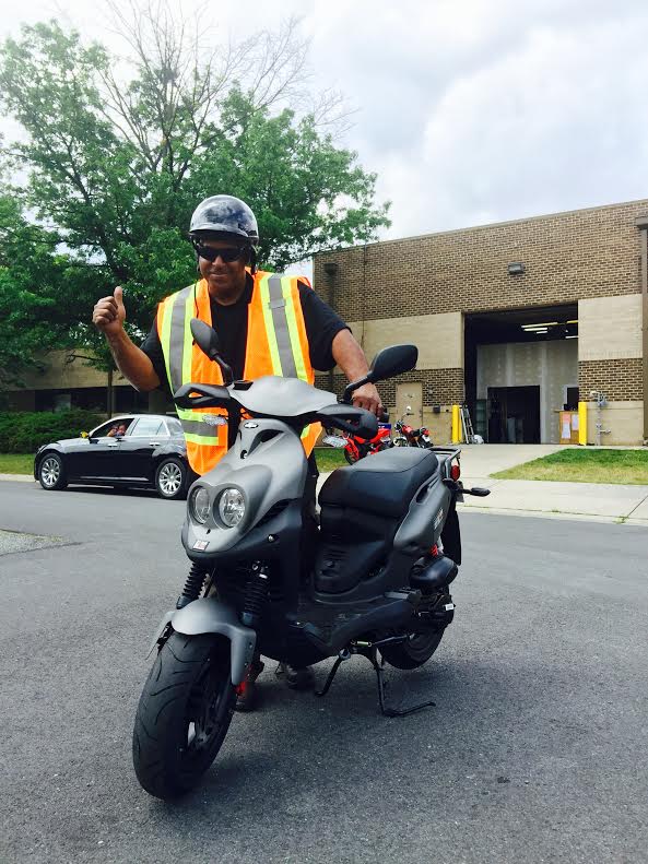 Kevin is u sing his Genuine Roughhouse Sport 50 to cruise on the weekend and save money on gas!