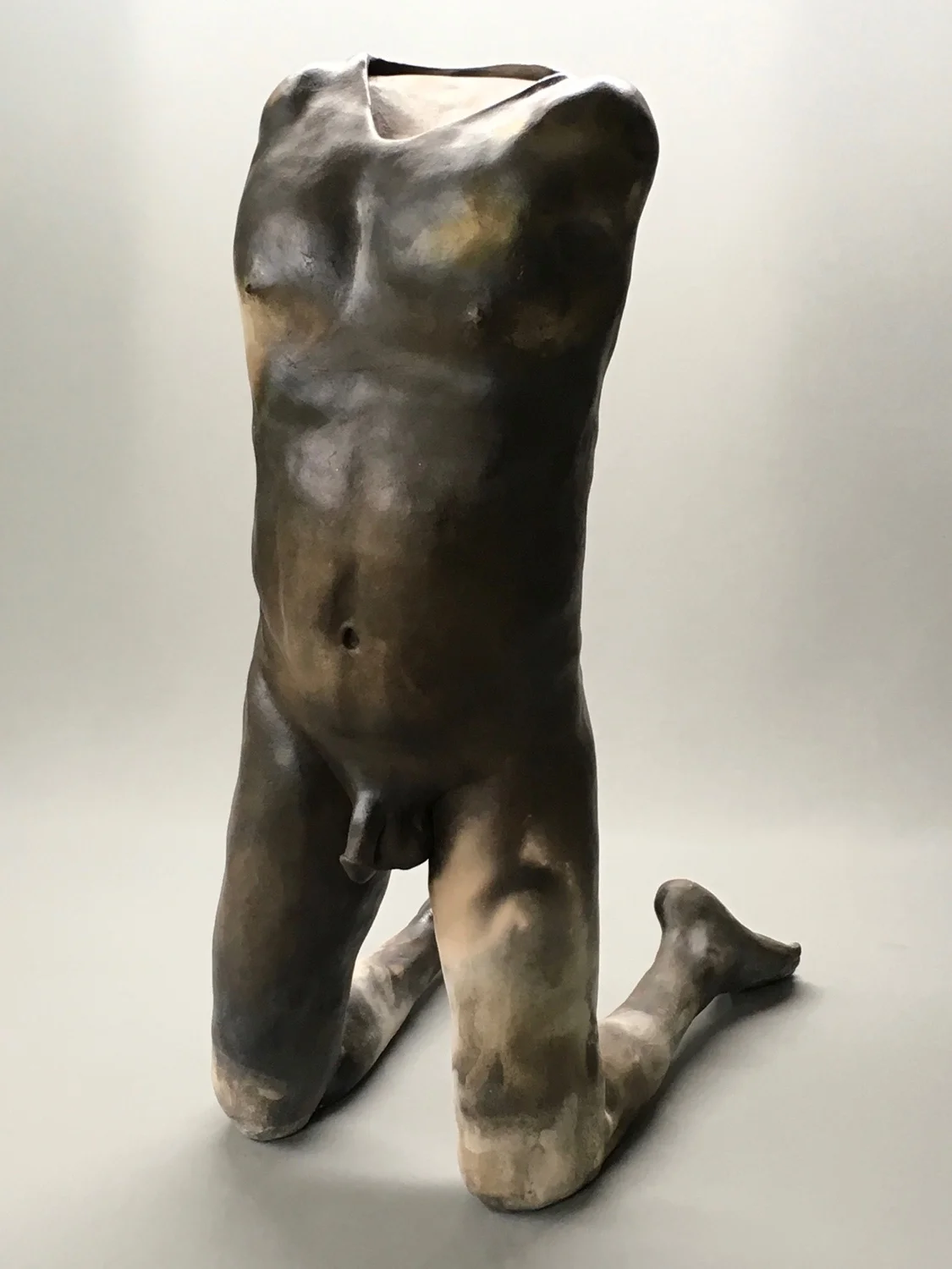 Chris Corson, Call Heaven and Earth to Witness, Pit-Fired Ceramic, 26"x12"x17", 2017