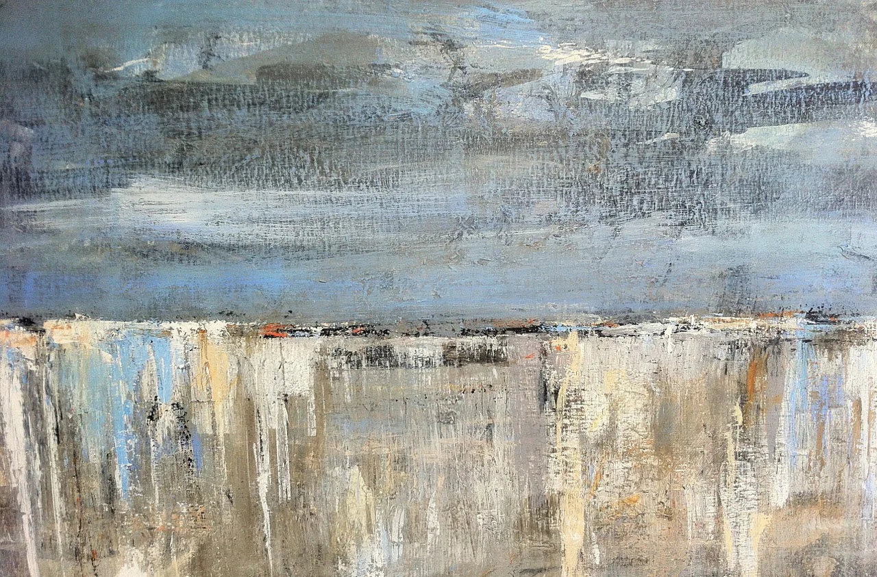 Cascades I of Diptych, Acrylic, 48"x72"