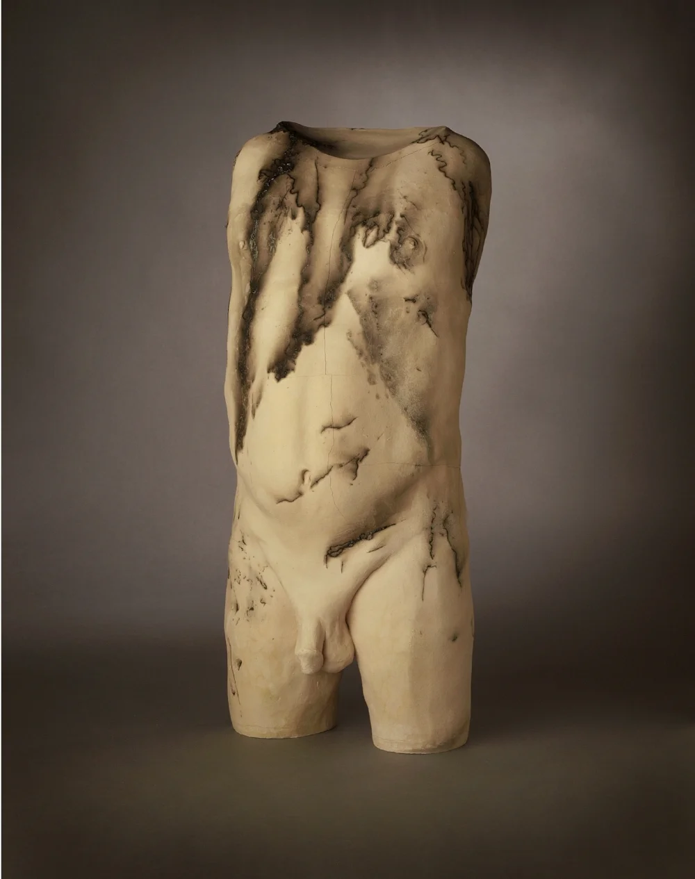 W (Of Who Am I) Chris Corson &amp; Stuart Diekmeyer Archival Inkjet Print of Raku-Fired (Horsehair) Ceramic 30" x 36" Click image to enlarge ⦿ Inquire