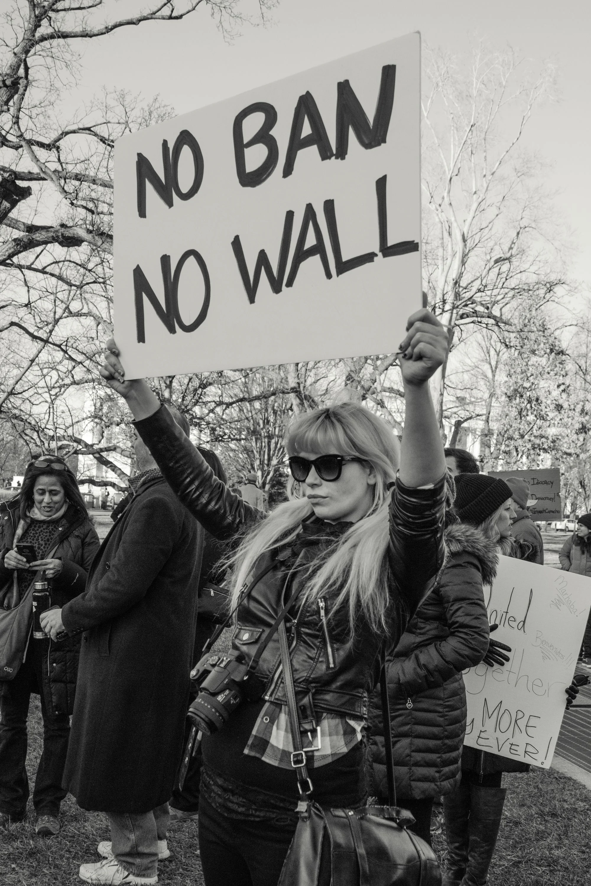 No Ban, No Wall Archival Pigment Print 14" x 20" Click image to enlarge ⦿ Inquire