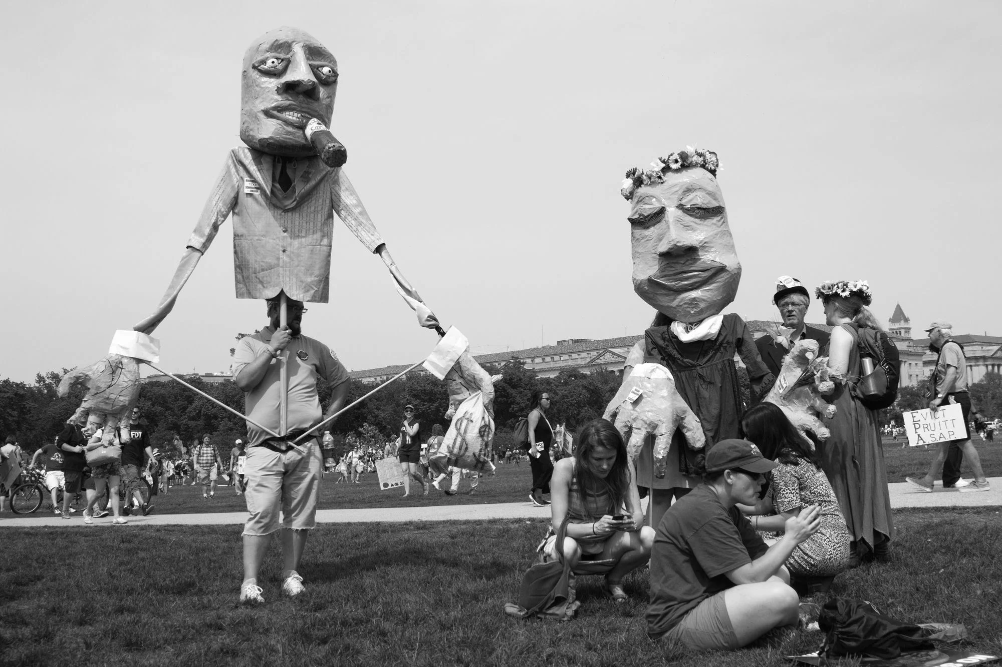 Puppets Take Washington Archival Pigment Print 20" x 14" Click image to enlarge ⦿ Inquire