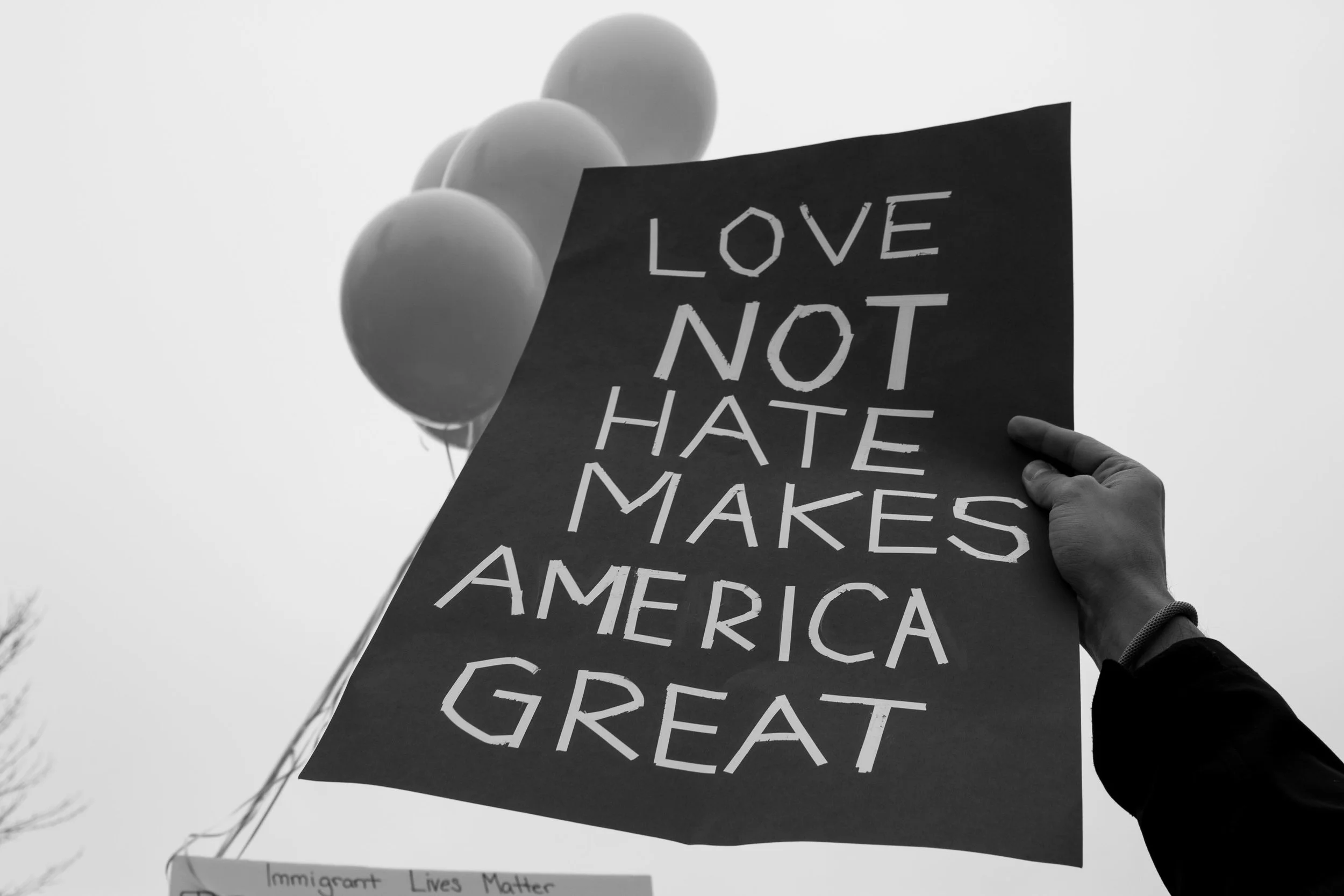 Love Not Hate Archival Pigment Print 20" x 14" Click image to enlarge ⦿ Inquire