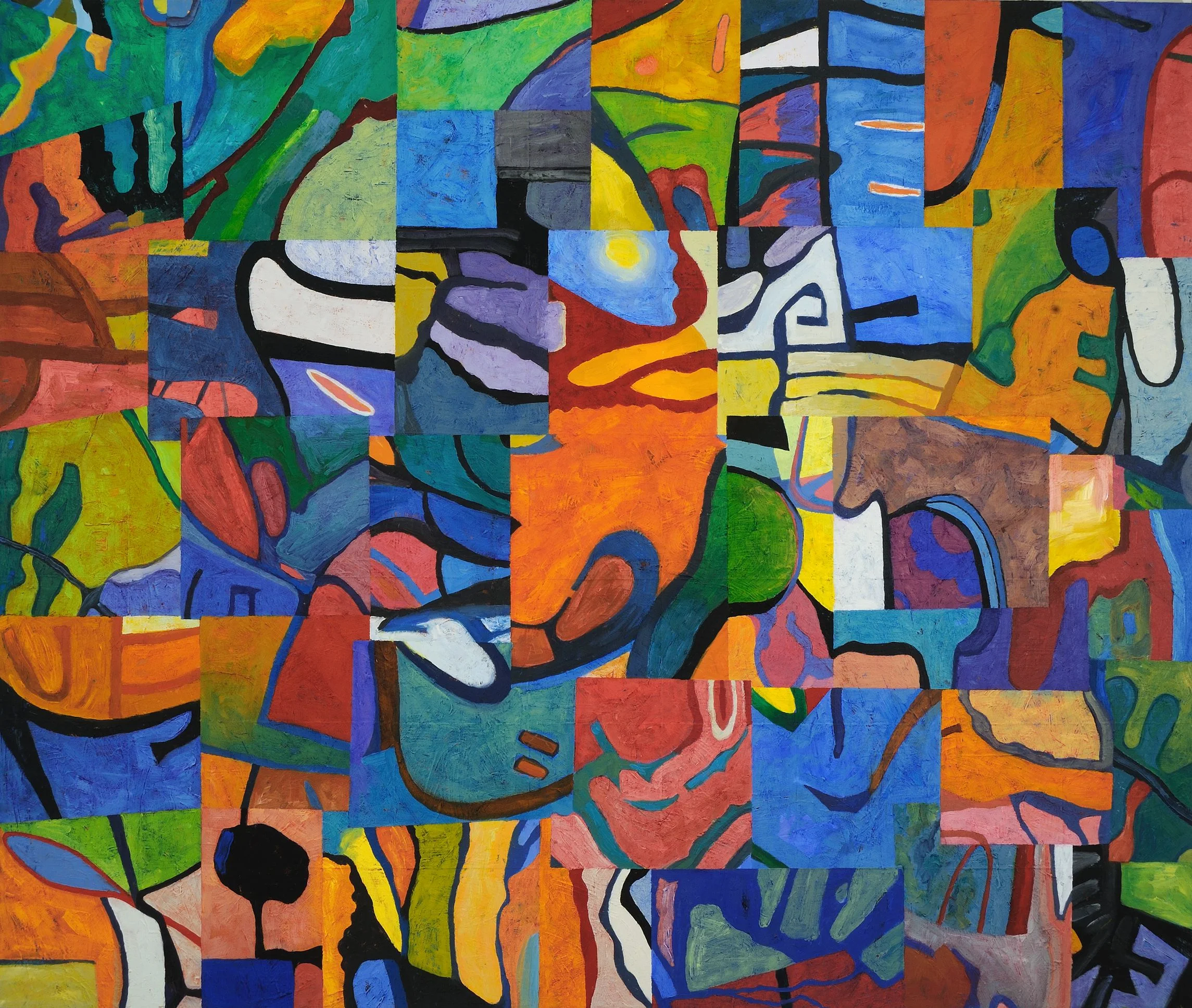 A Little Bit of Sunshine Oil on Linen 50" x 42"