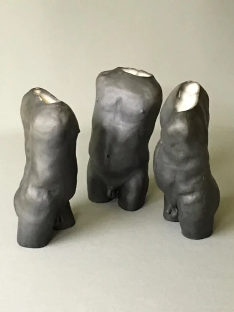 Standing Around Raku-Fired Ceramic 8" x 11" x 10" Click image to enlarge ⦿ Inquire
