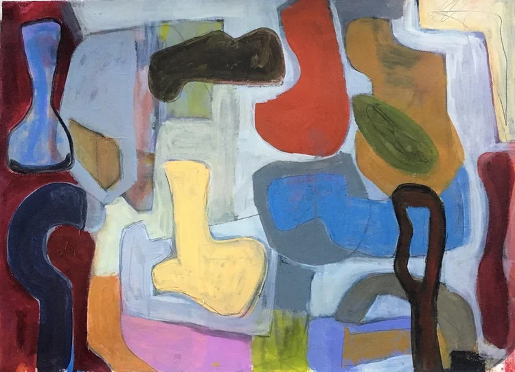 Manhattan Blues Acrylic on Paper 22" x 30"