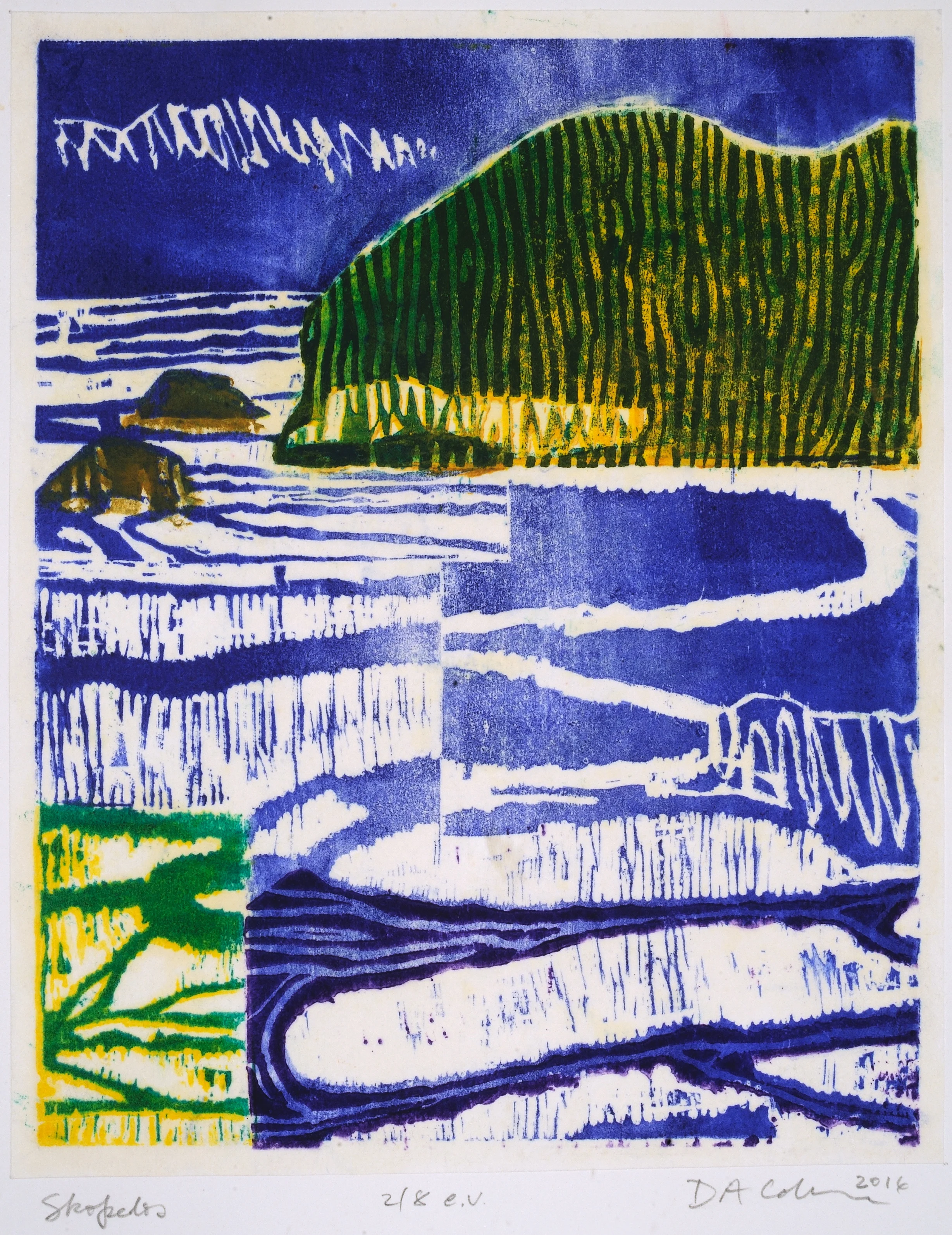 Skopelos Deborah Addison Coburn Woodblock Print 19" x 24" $350 Click here to Inquire