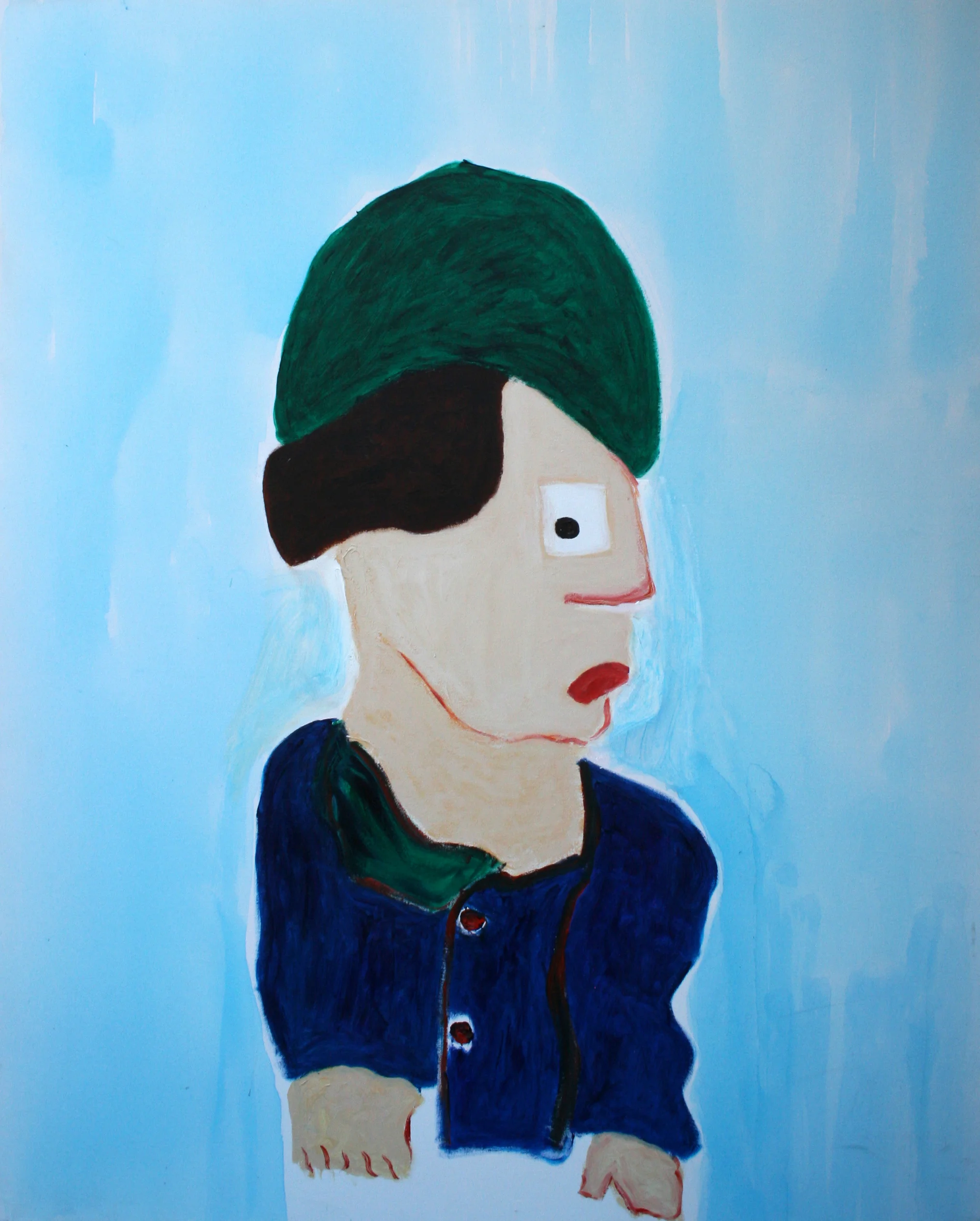 Young Man With Collard Green Yvette Kraft Acrylic on Canvas 60" x 48" $3,000 Click here to Inquire