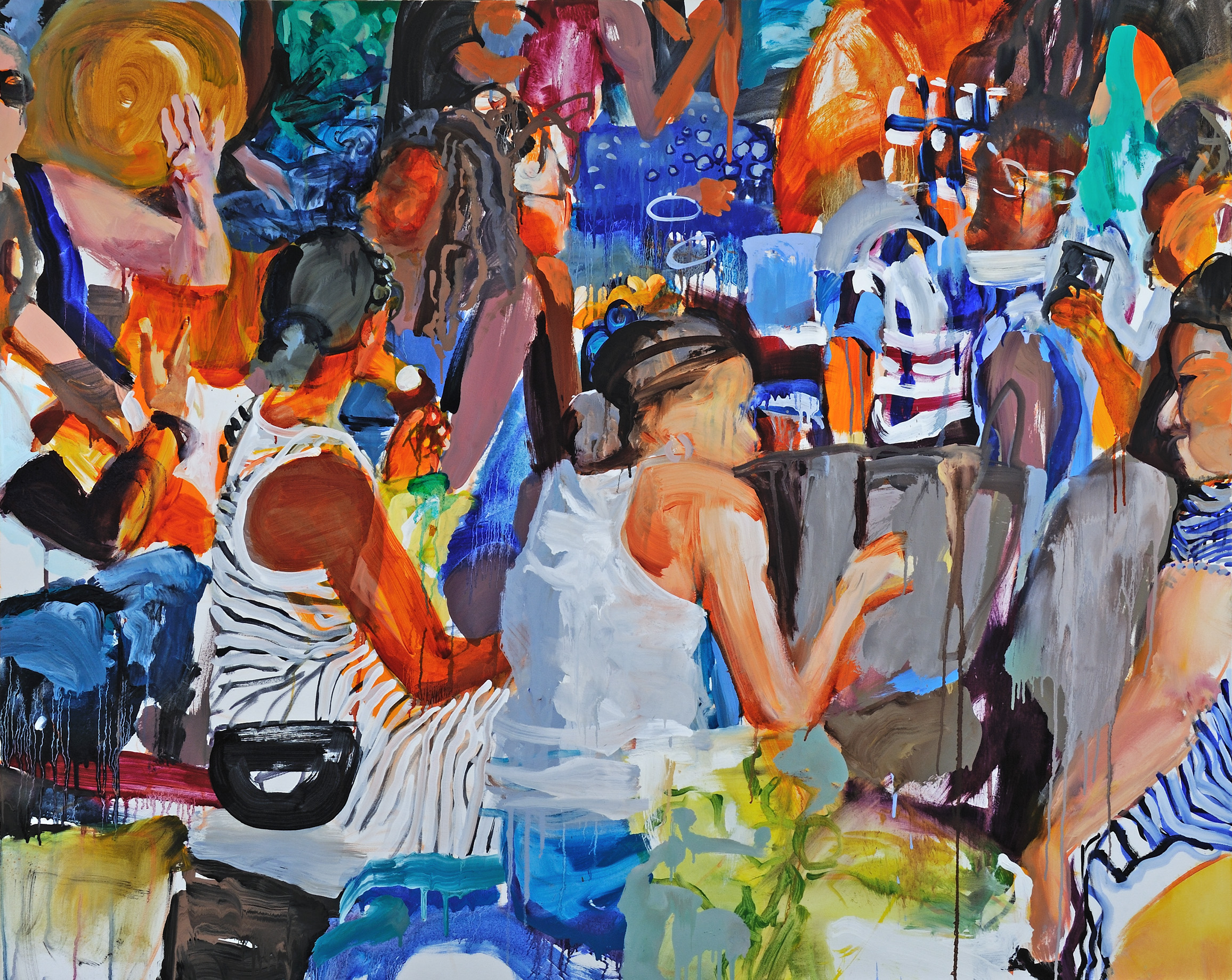 On and On Sally Kauffman Oil on Canvas 48" x 60" $3,500 Click here to Inquire