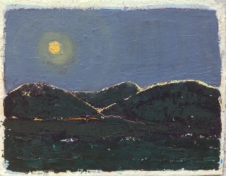 Moonlight, Outside Aspen, Colorado Gordon Binder Oil on Paper 9.5" x 12" $385 Click here to Inquire