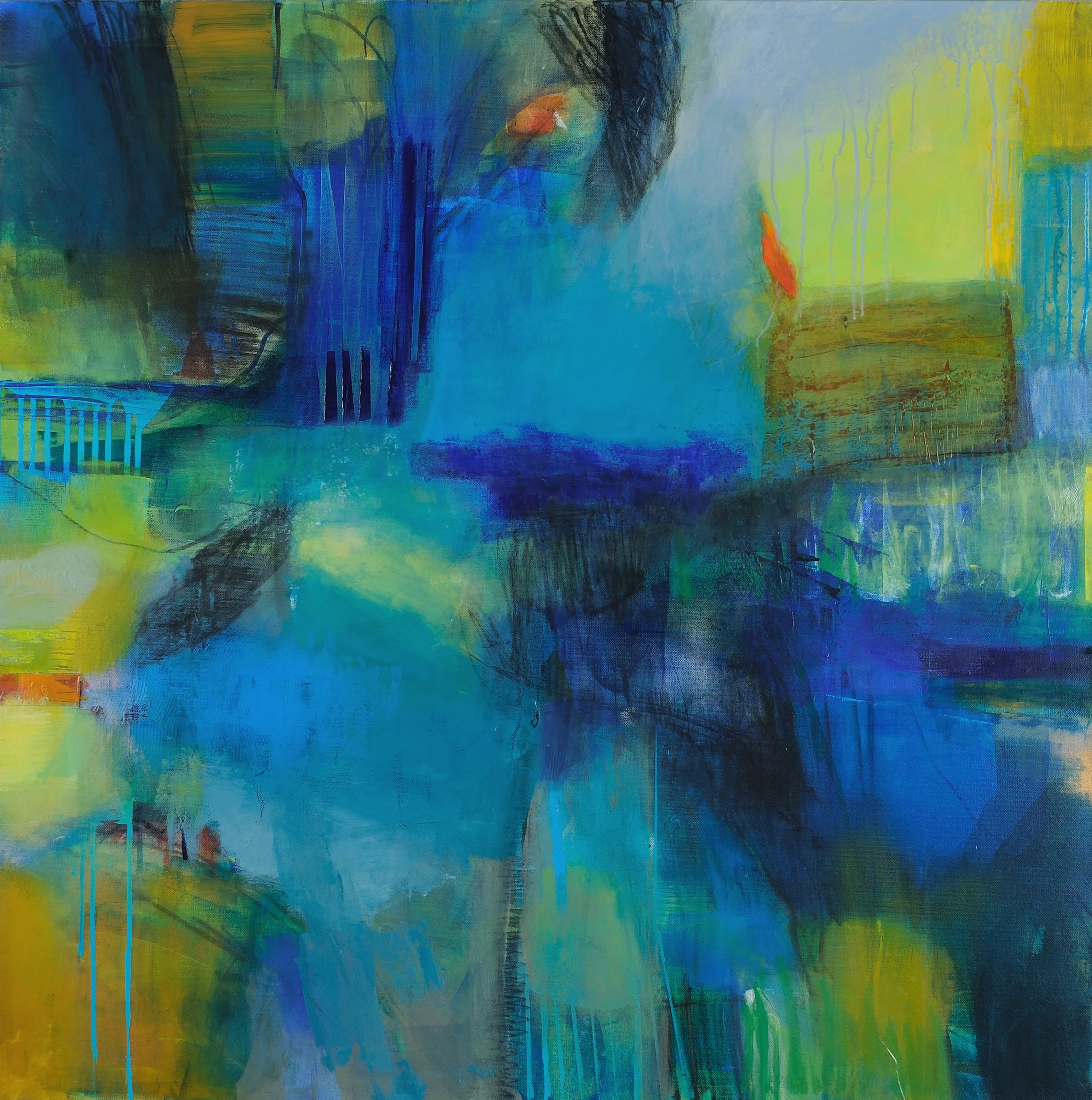 Somewhere Away from Here Jennifer Duncan Acrylic Mixed Medium on Canvas 36" x 36" $2800 Click here to Inquire